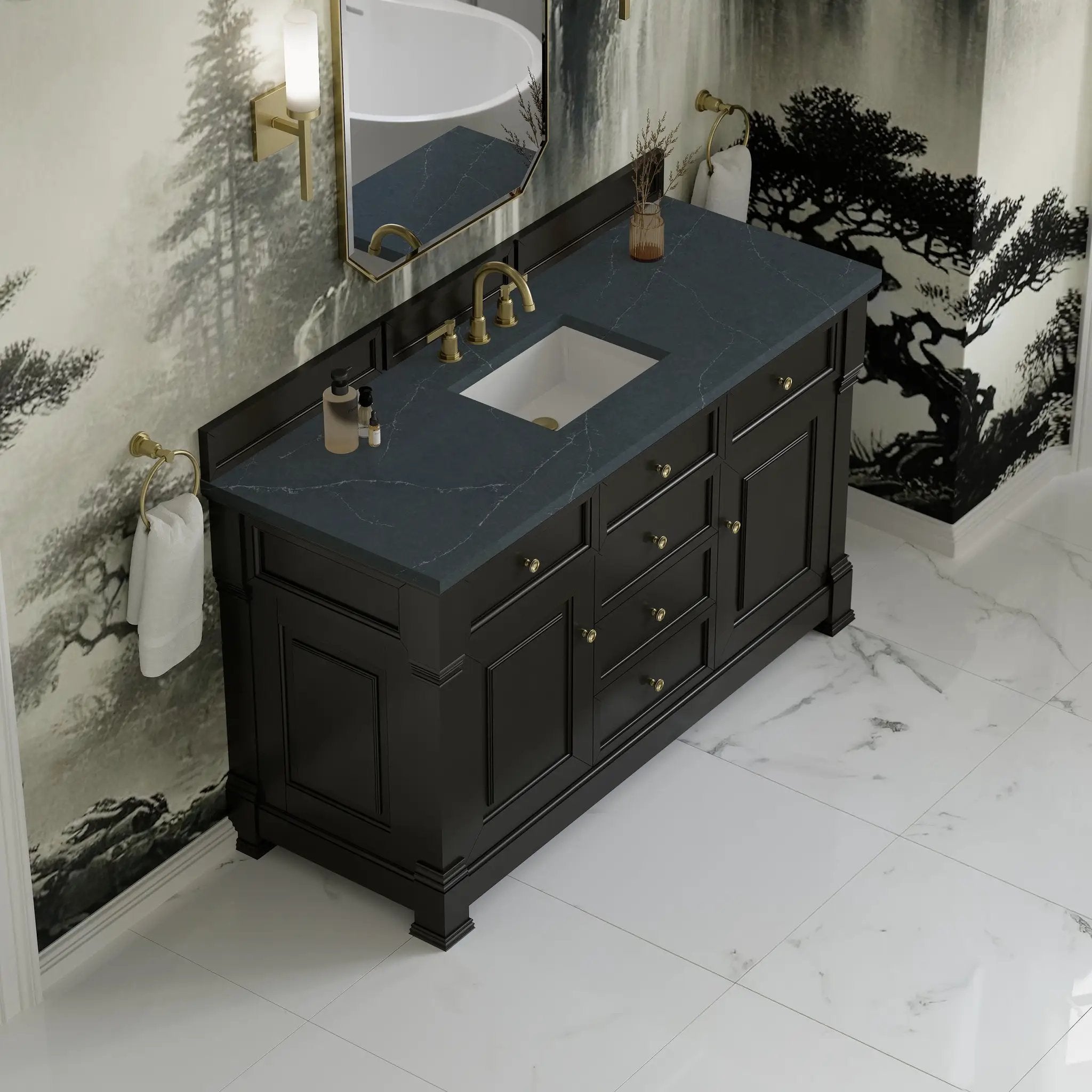 black onyx vanity