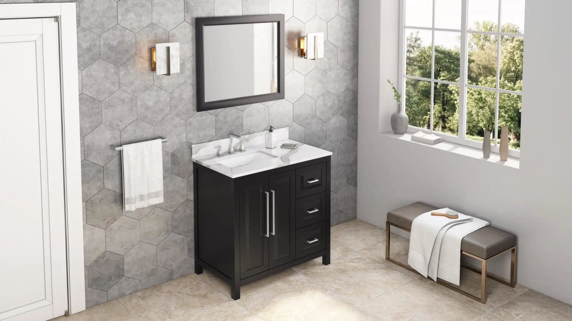 black vanity