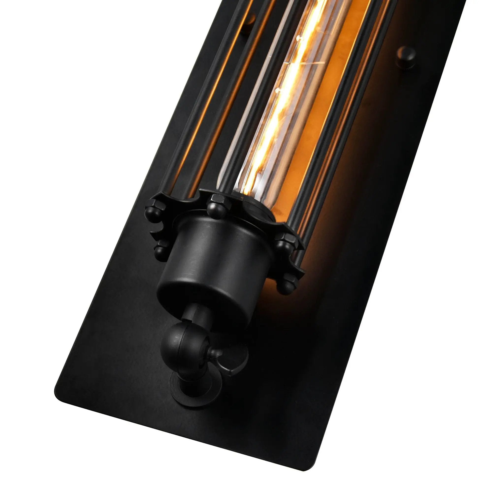 black wall sconce