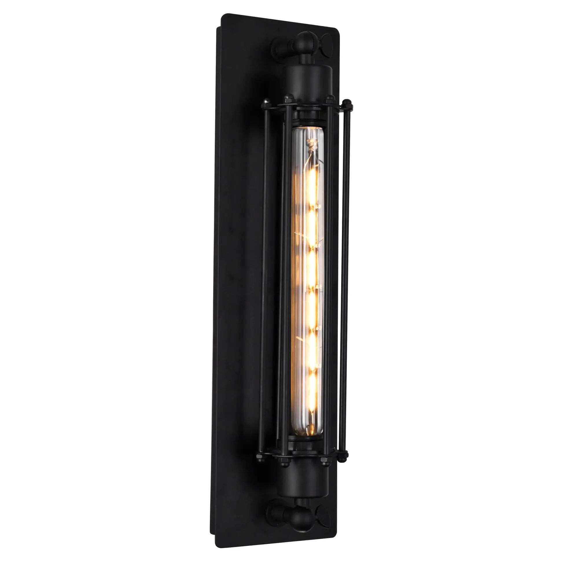 black wall sconce