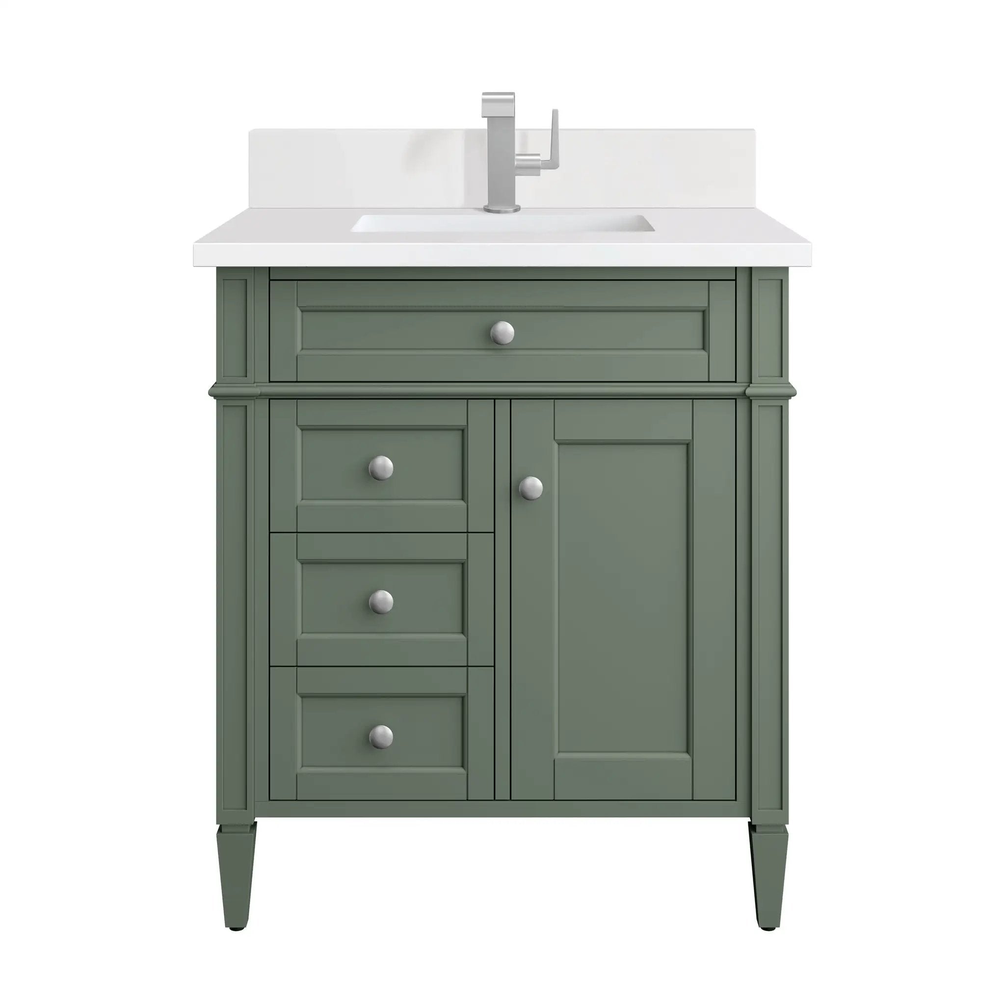 James Martin Brittany 30" Single Vanity Set - Smokey Celadon by James Martin Vanities