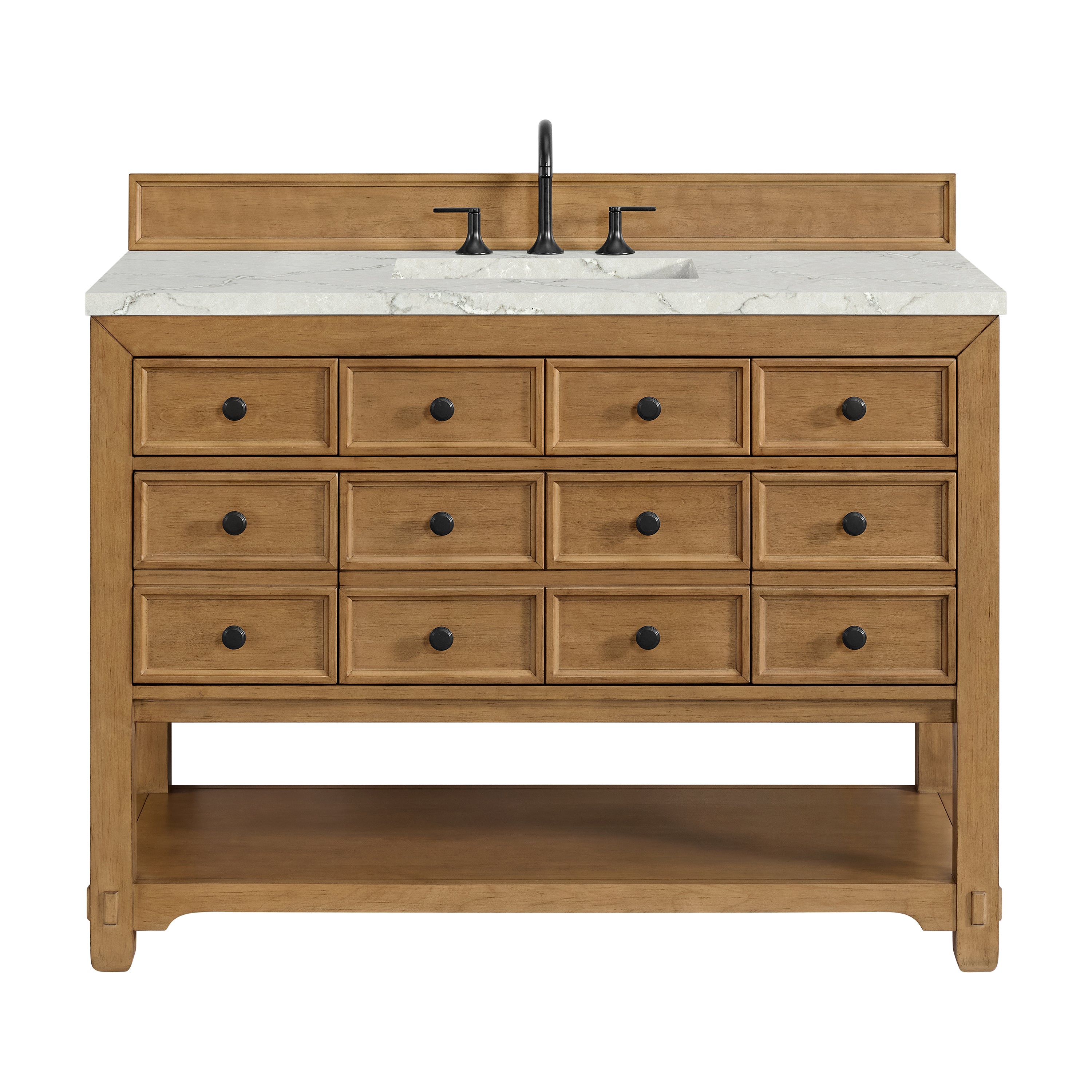 James Martin Vanities Malibu 48" Single Vanity - Amber Birch