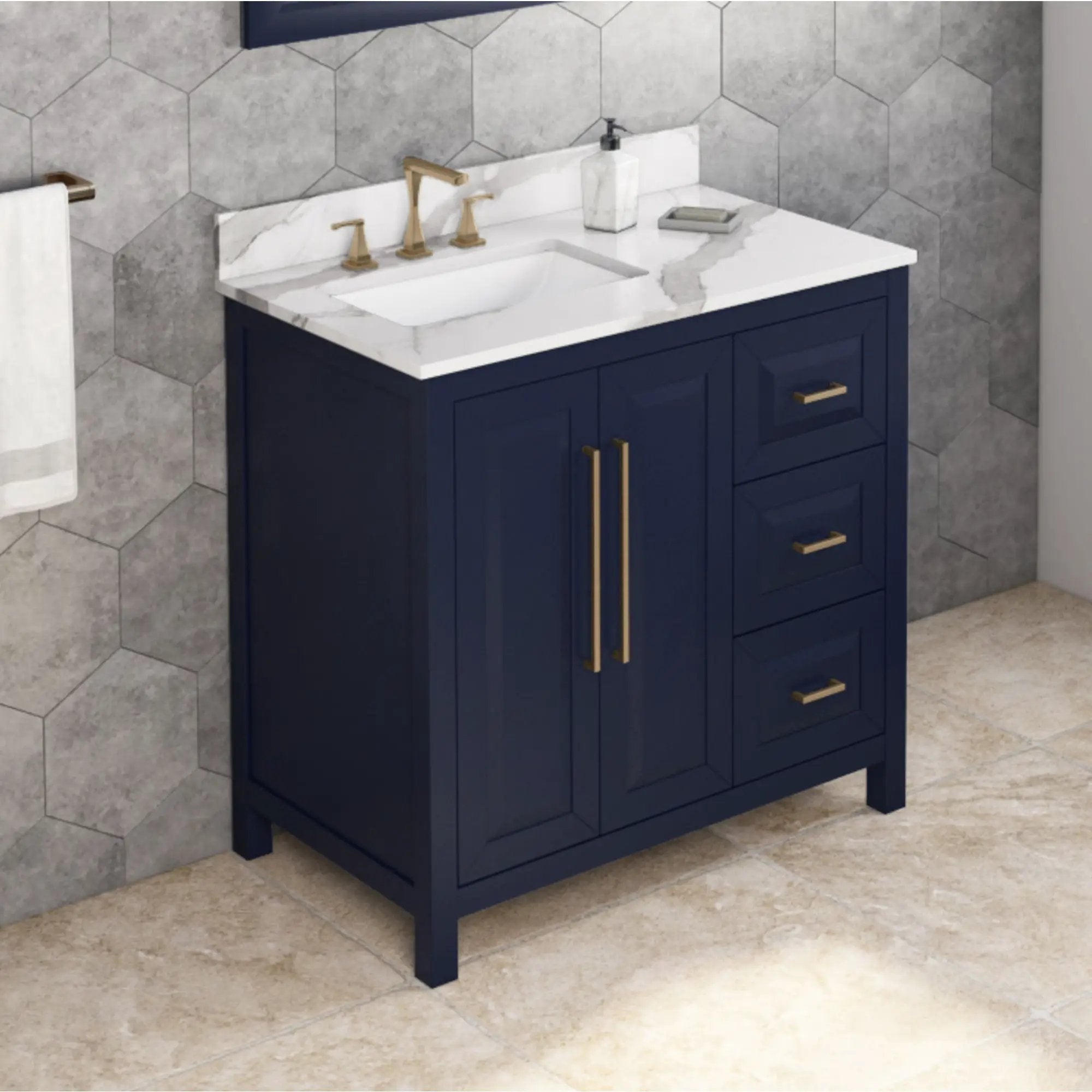 Jeffrey Alexander 36" Cade Vanity Set by Jeffrey Alexander