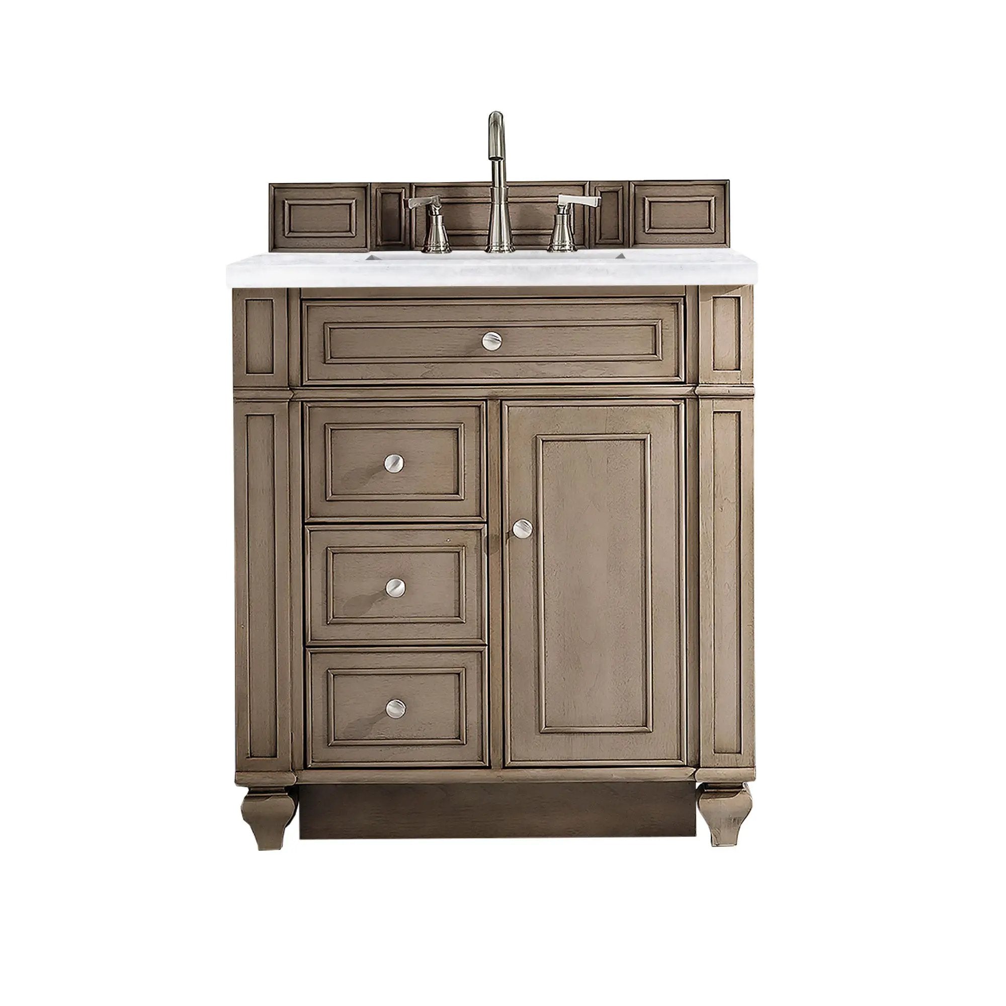 James Martin Bristol 30" Single Vanity Set - Whitewashed Walnut by James Martin Vanities