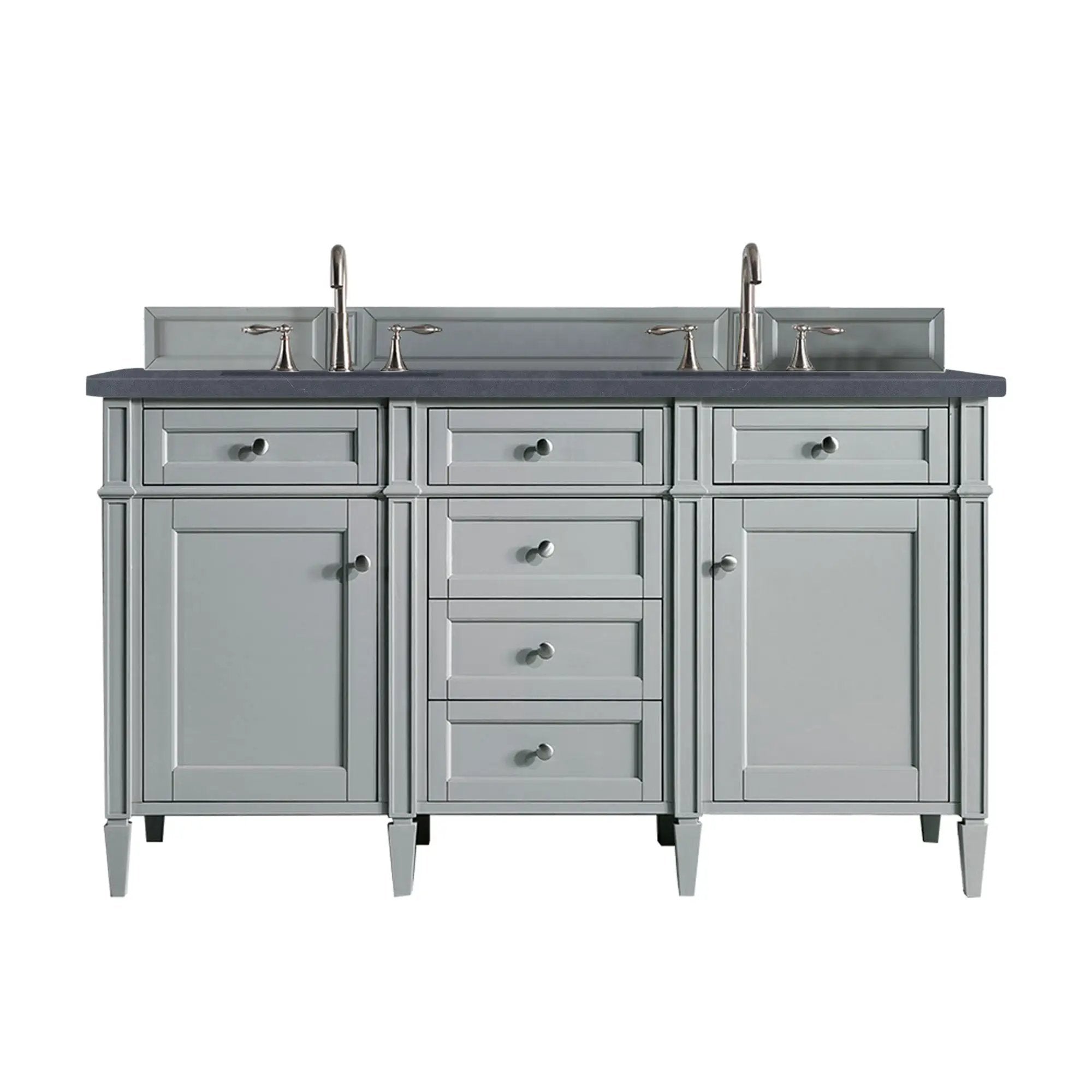 James Martin Brittany 60" Double Vanity Set - Urban Gray by James Martin Vanities