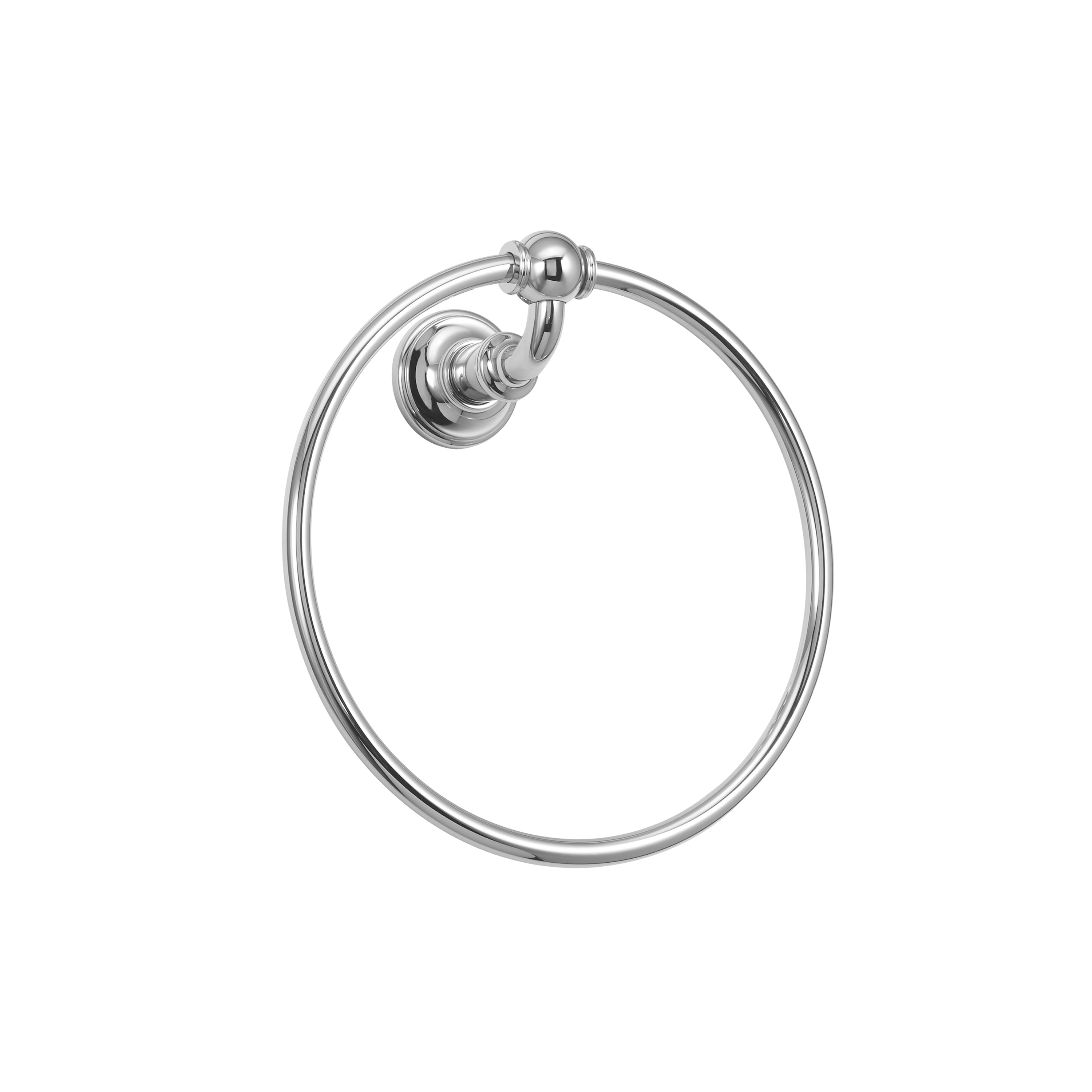 polished chrome towel ring