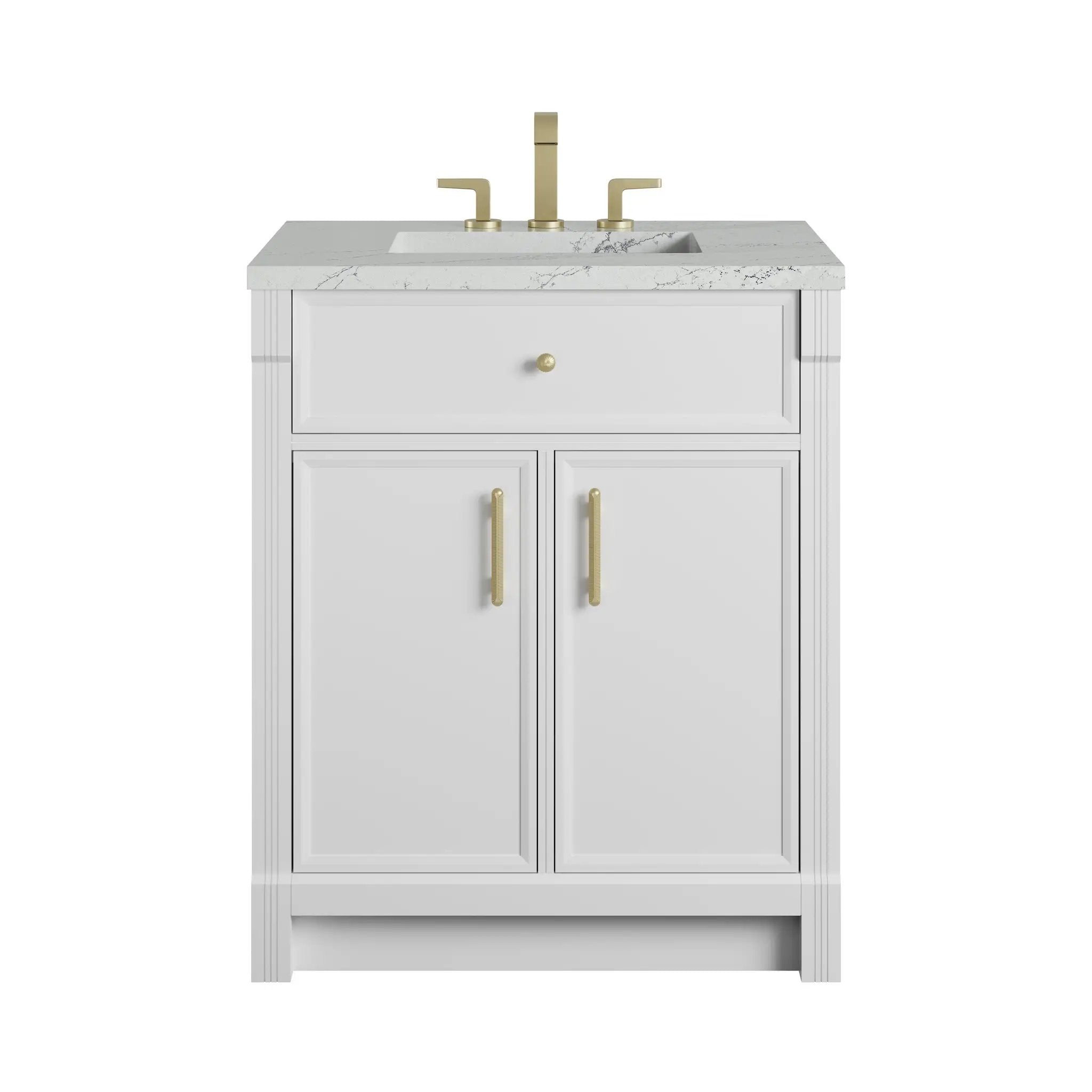 James Martin Bellshire 30" Single Vanity Set - Bright White by James Martin Vanities