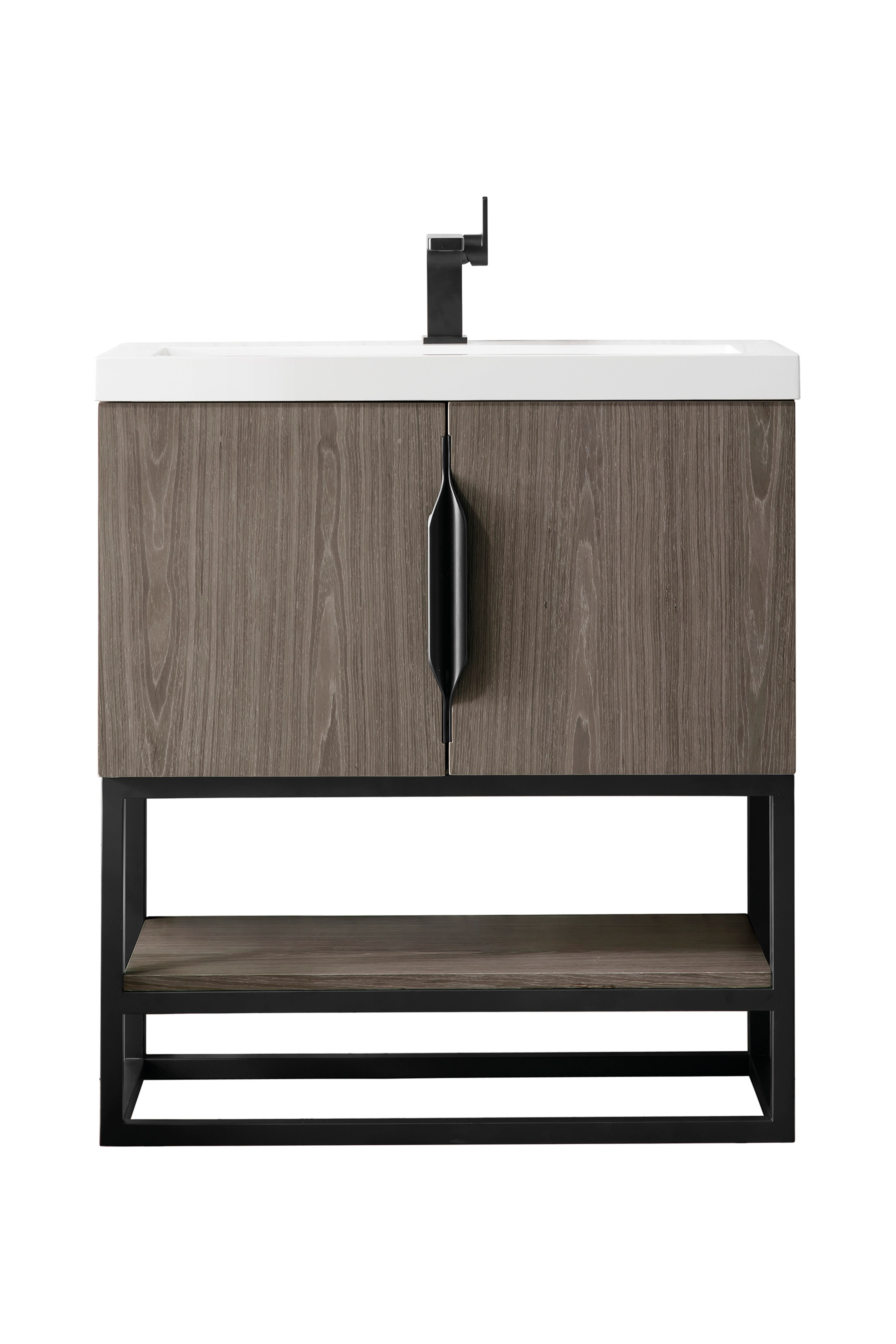 ash gray vanity