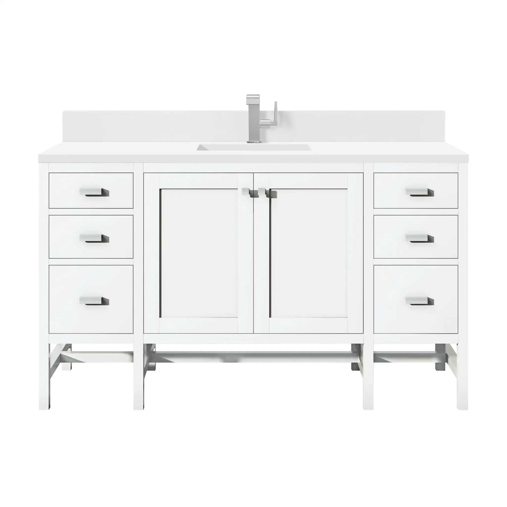 glossy white vanity