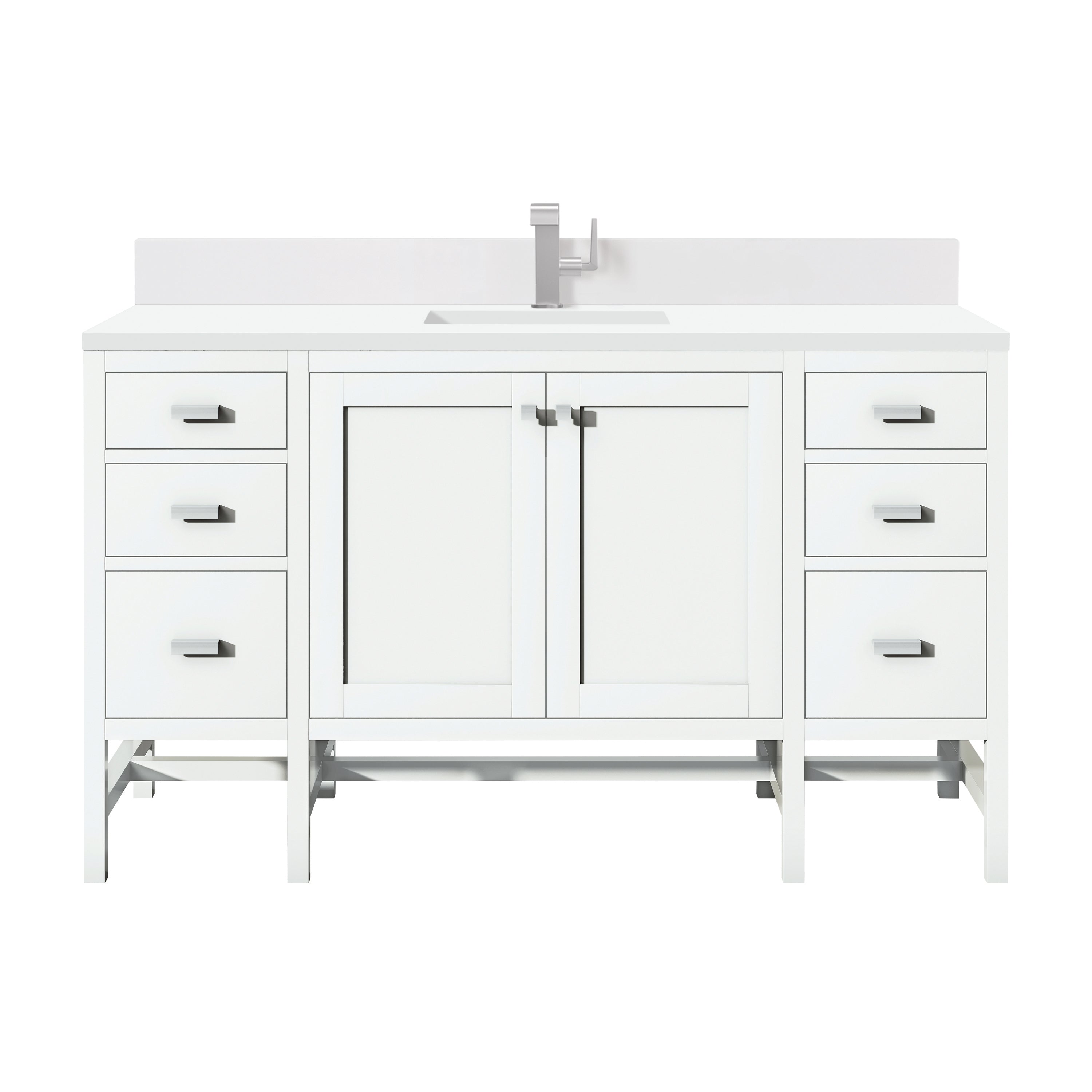 James Martin Vanities Addison 60" Single Vanity - Glossy White