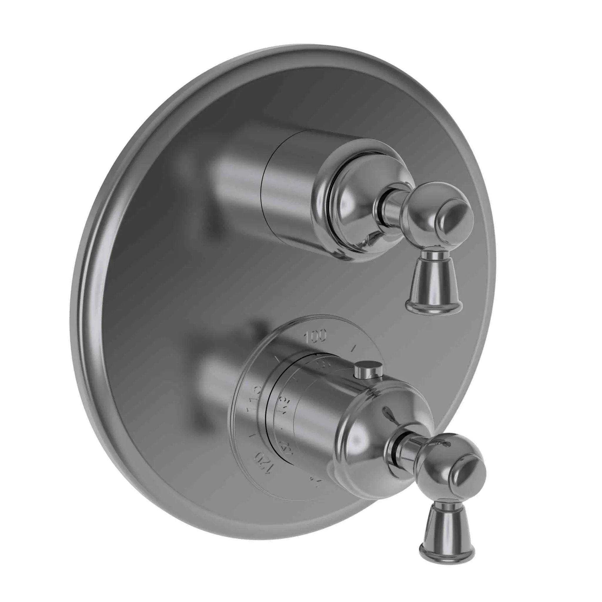 Newport Brass Aylesbury 1/2" Round Thermostatic Trim Plate with Handle by Newport Brass