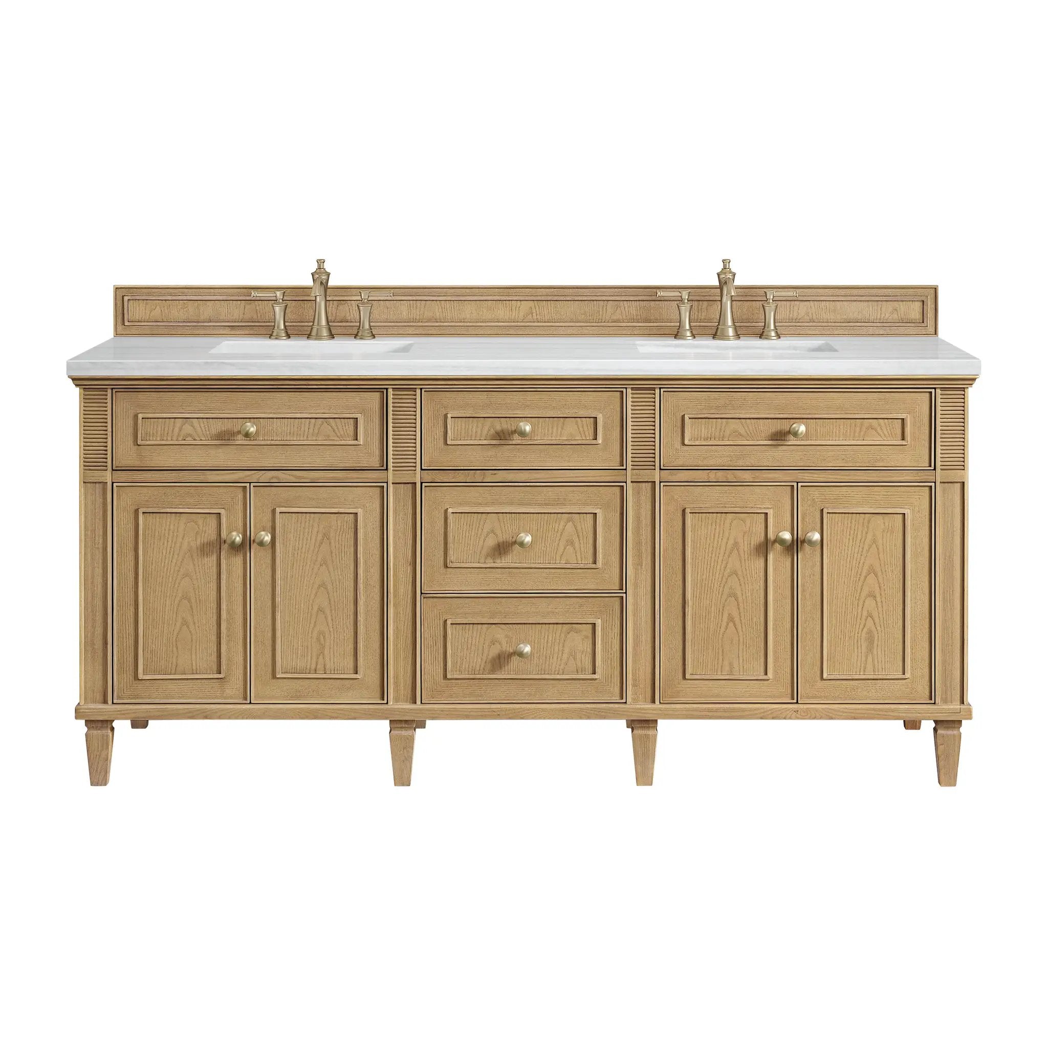 James Martin Lorelai 72" Double Vanity Set - Light Natural Oak by James Martin Vanities