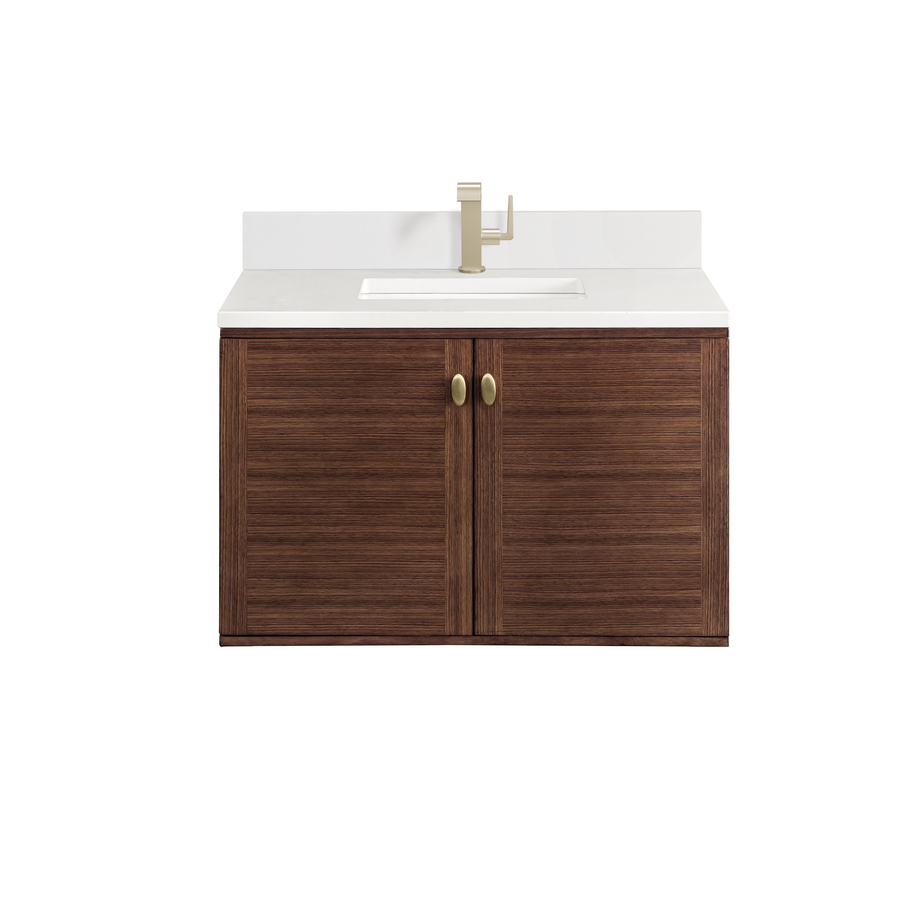 James Martin Vanities Amberly 36" Single Vanity - Mid-Century Walnut