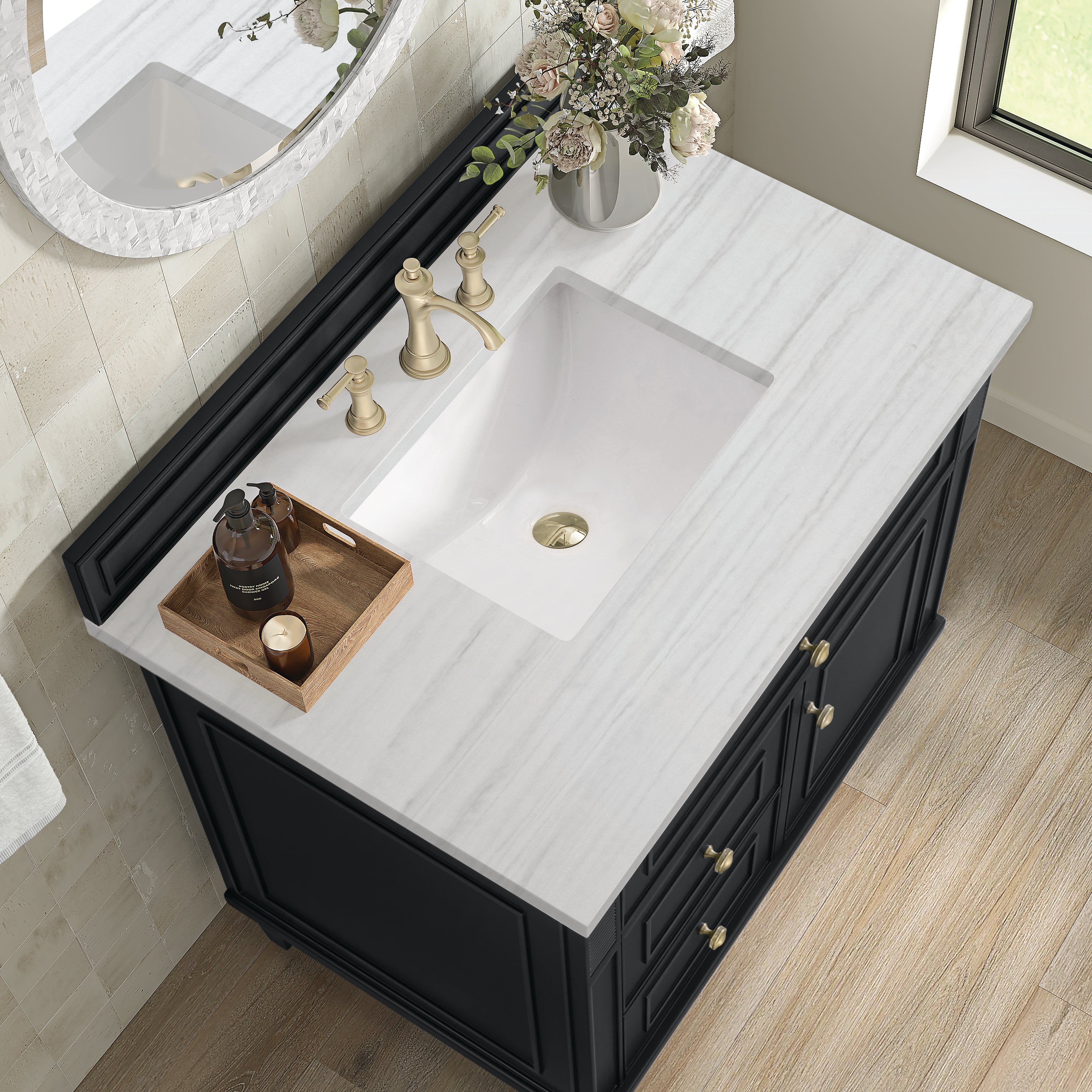 arctic fall solid surface top vanity