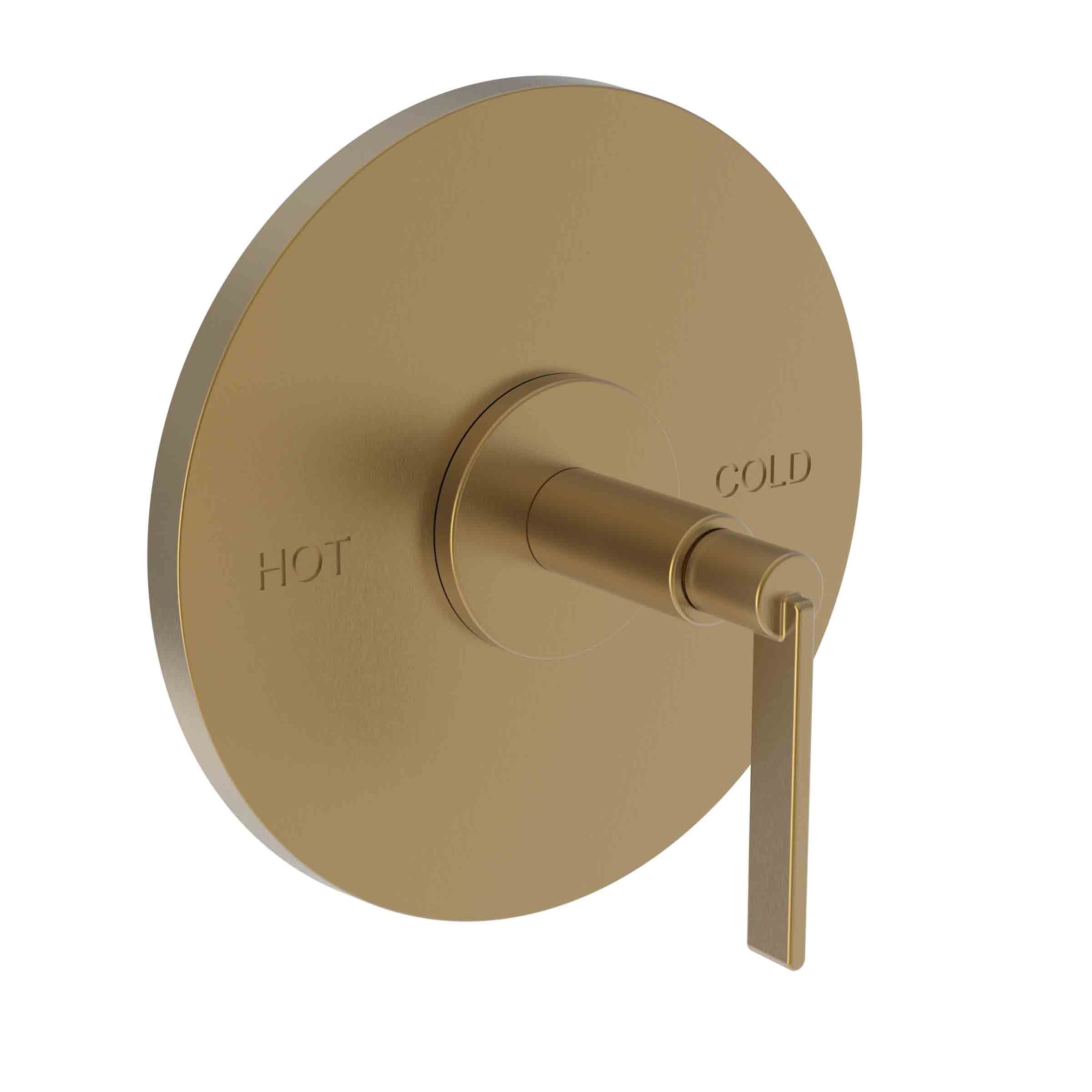 Newport Brass Tolmin Balanced Pressure Shower Trim Plate with Handle. Less showerhead, arm and flange.