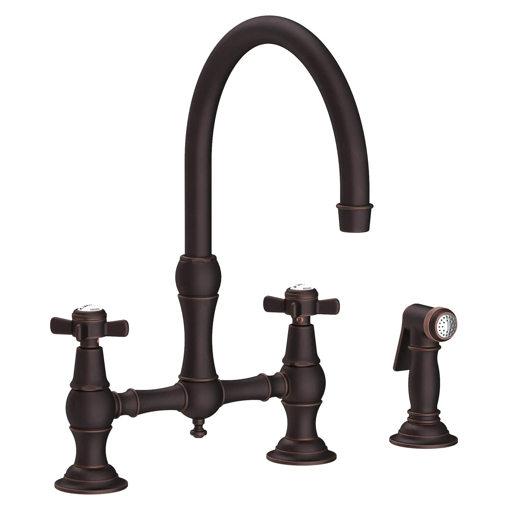 Newport Brass Fairfield Kitchen Bridge Faucet with Side Spray by Newport Brass