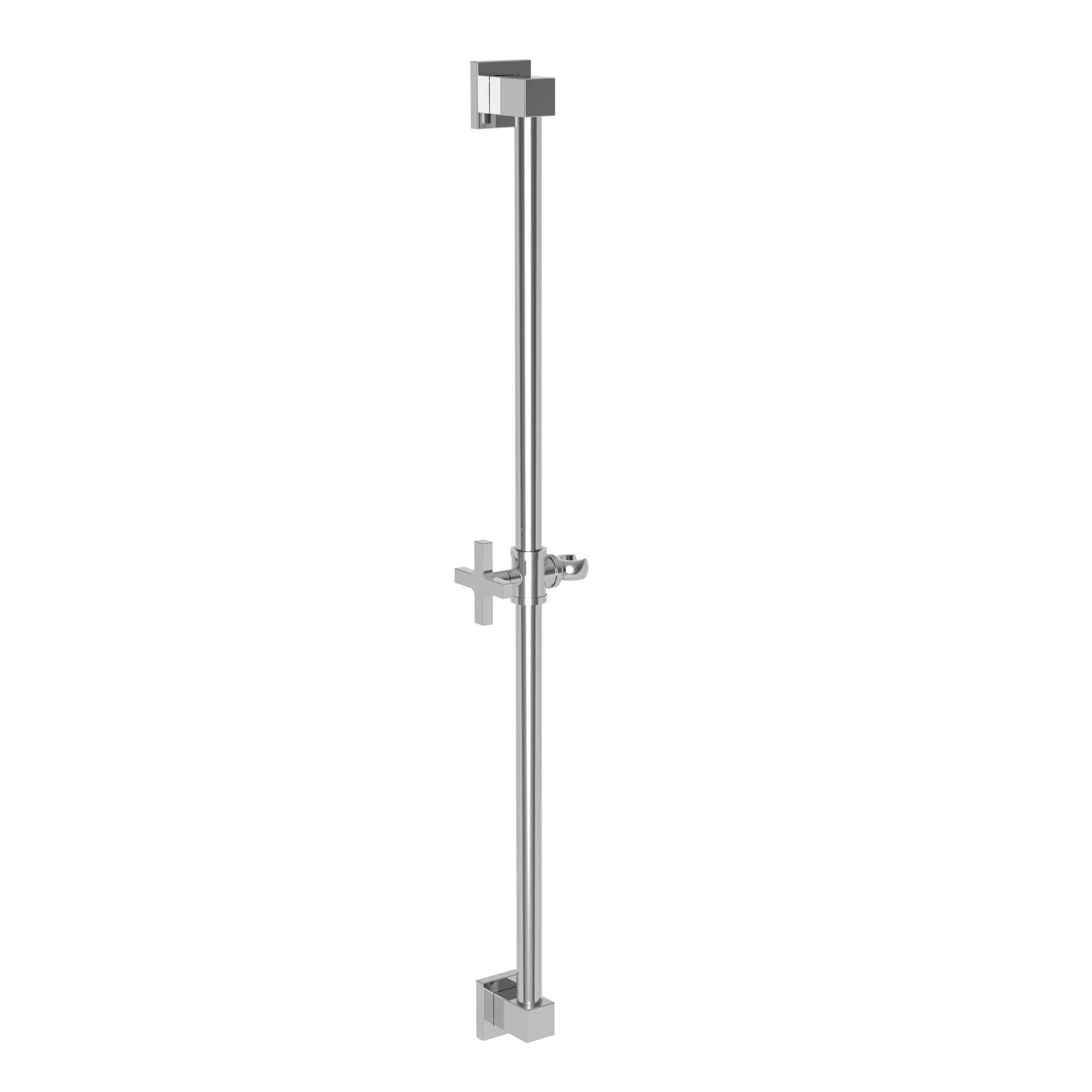 polished chrome shower slide bar