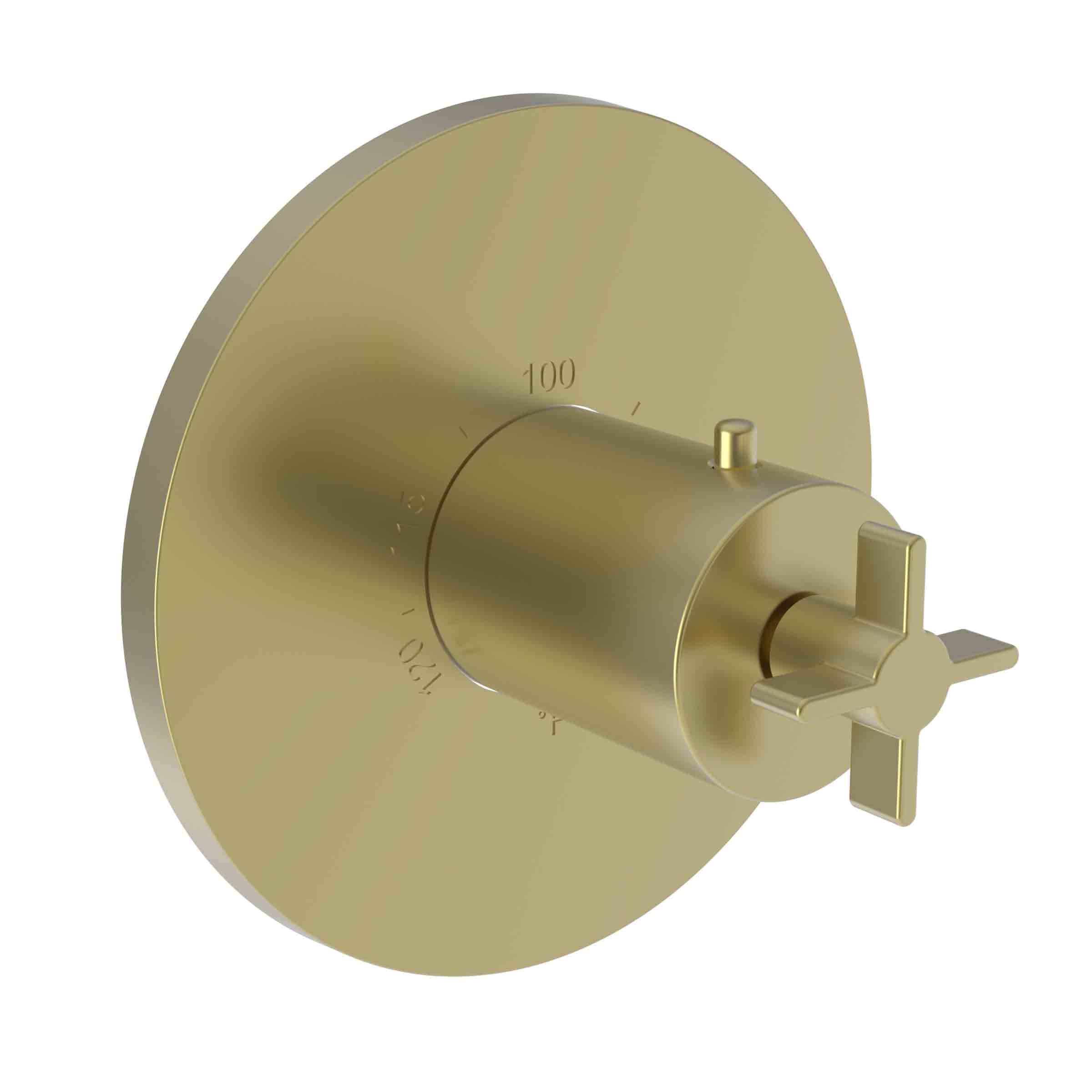 Newport Brass Tolmin 3/4" Round Thermostatic Trim Plate with Handle