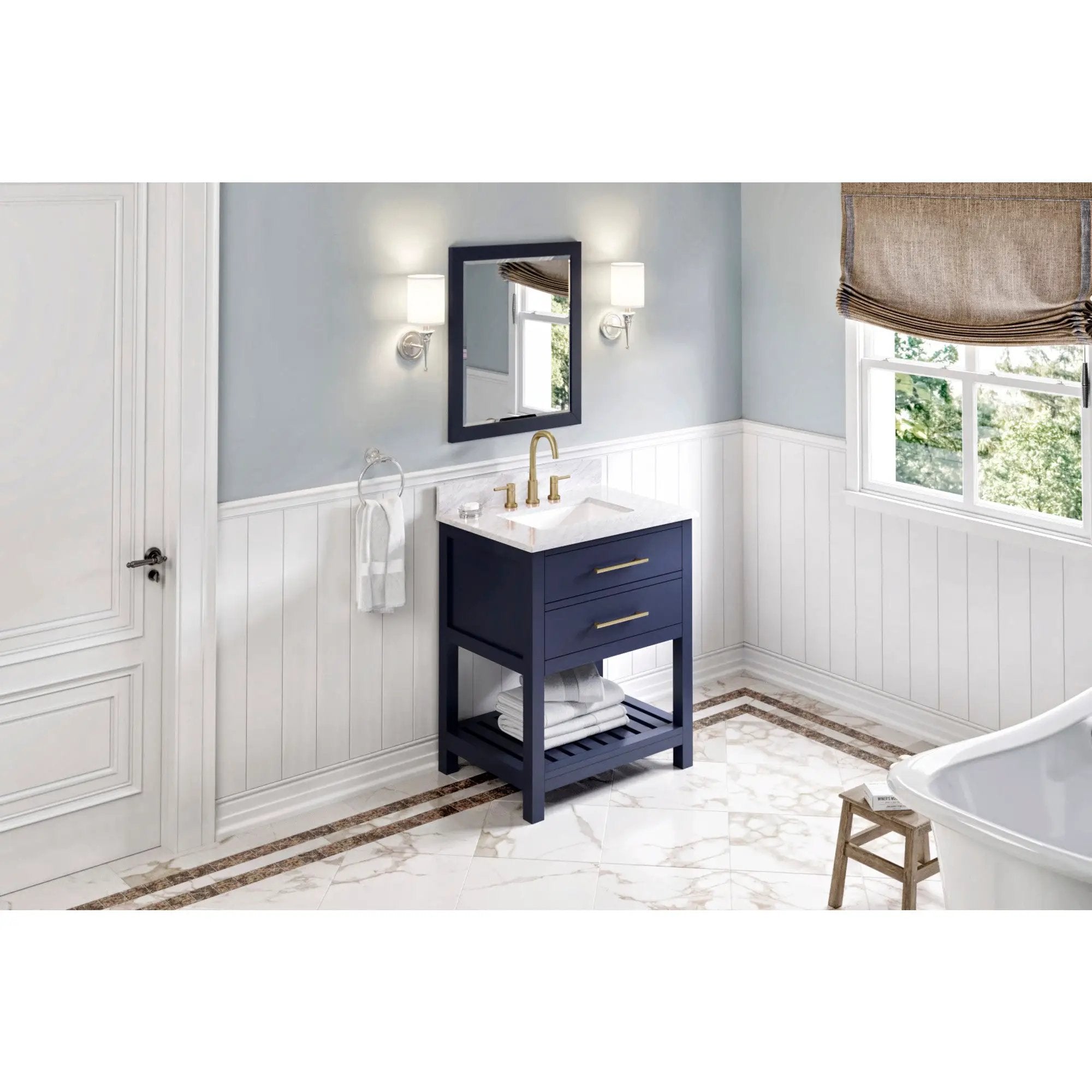 Jeffrey Alexander Cade 22" W x 1" D x 28" H Mirror by Jeffrey Alexander