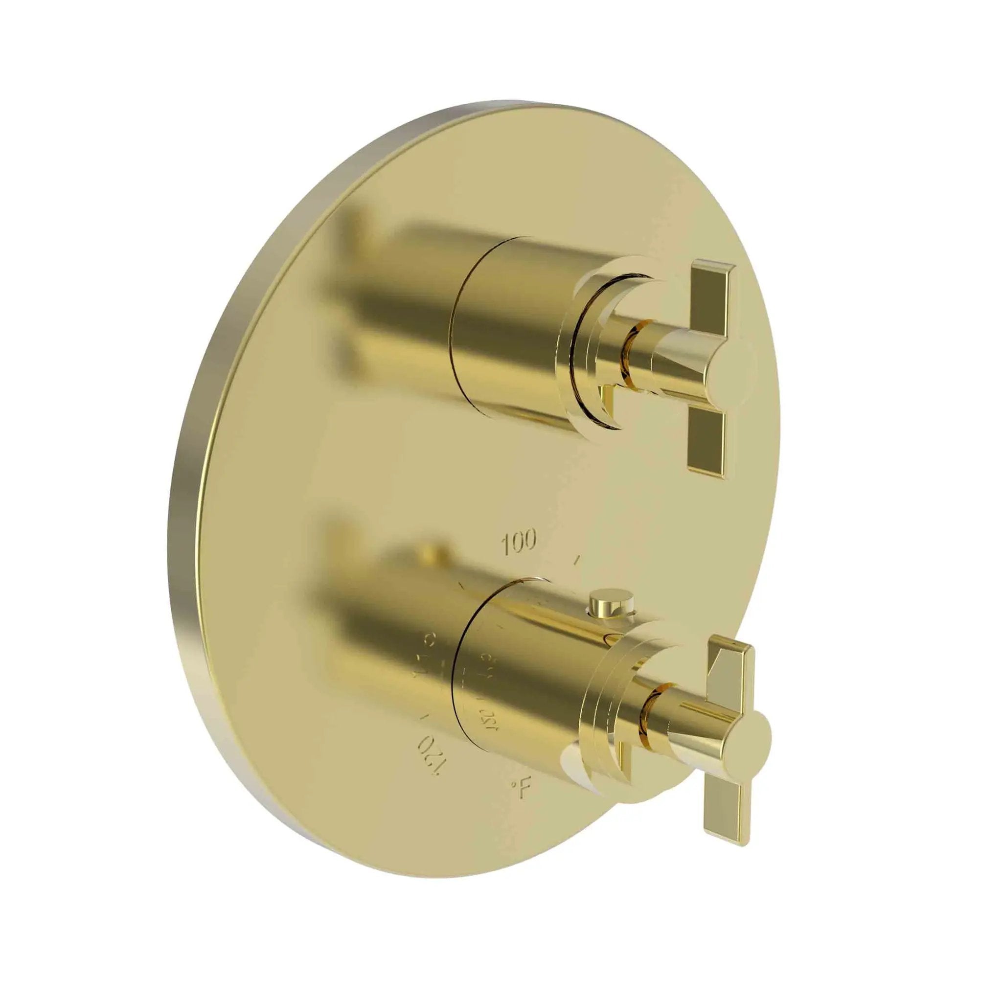 Newport Brass Tolmin 1/2" Round Thermostatic Trim Plate with Handle by Newport Brass