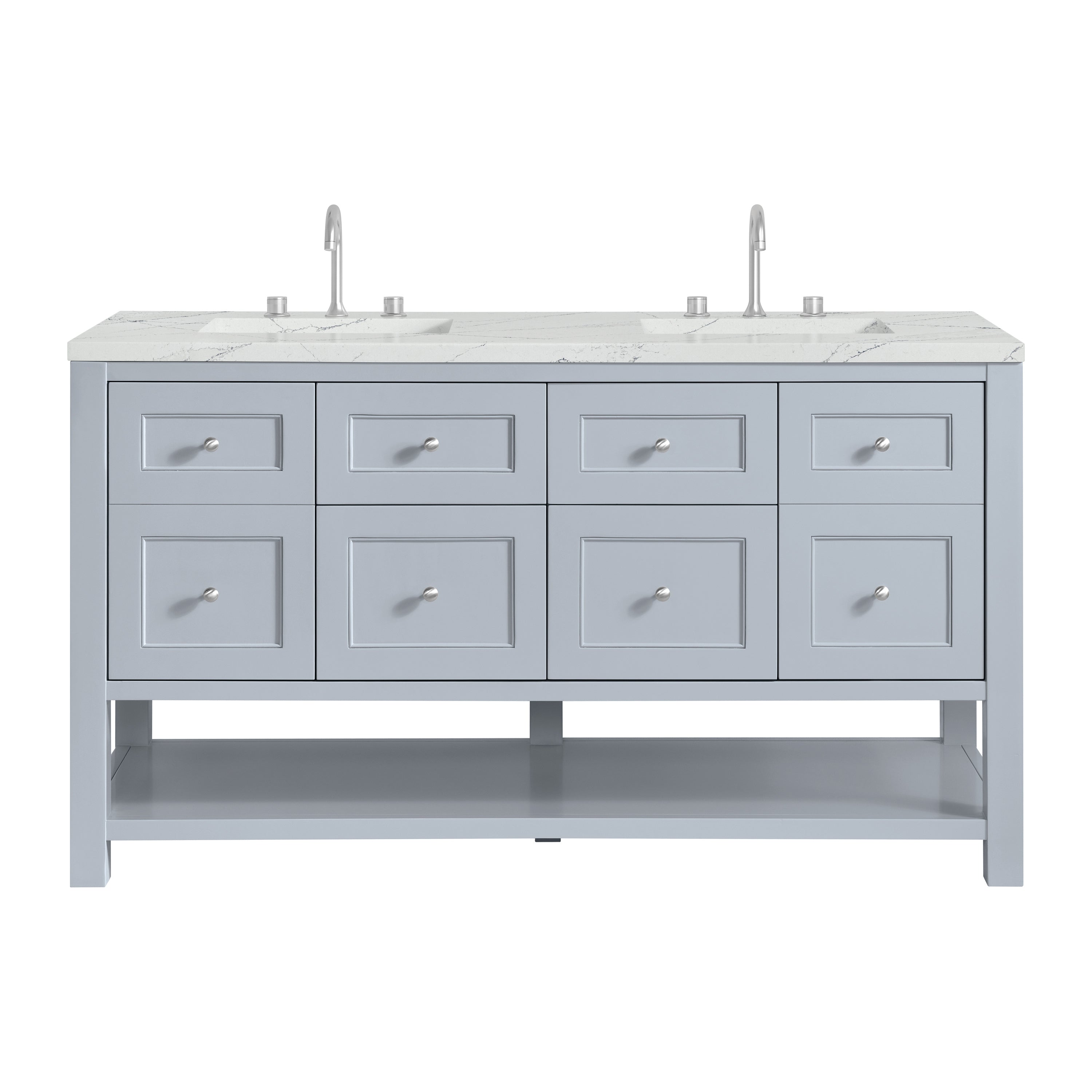 James Martin Vanities Breckenridge 60" Double Vanity - Serenity Blue