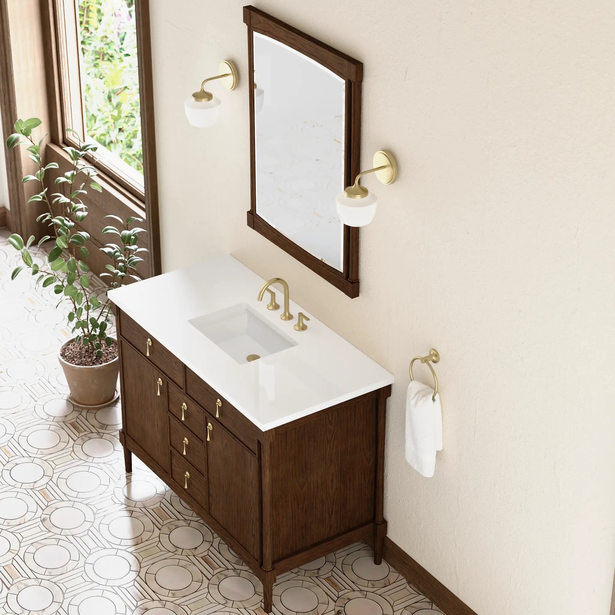 sable oak mirror
