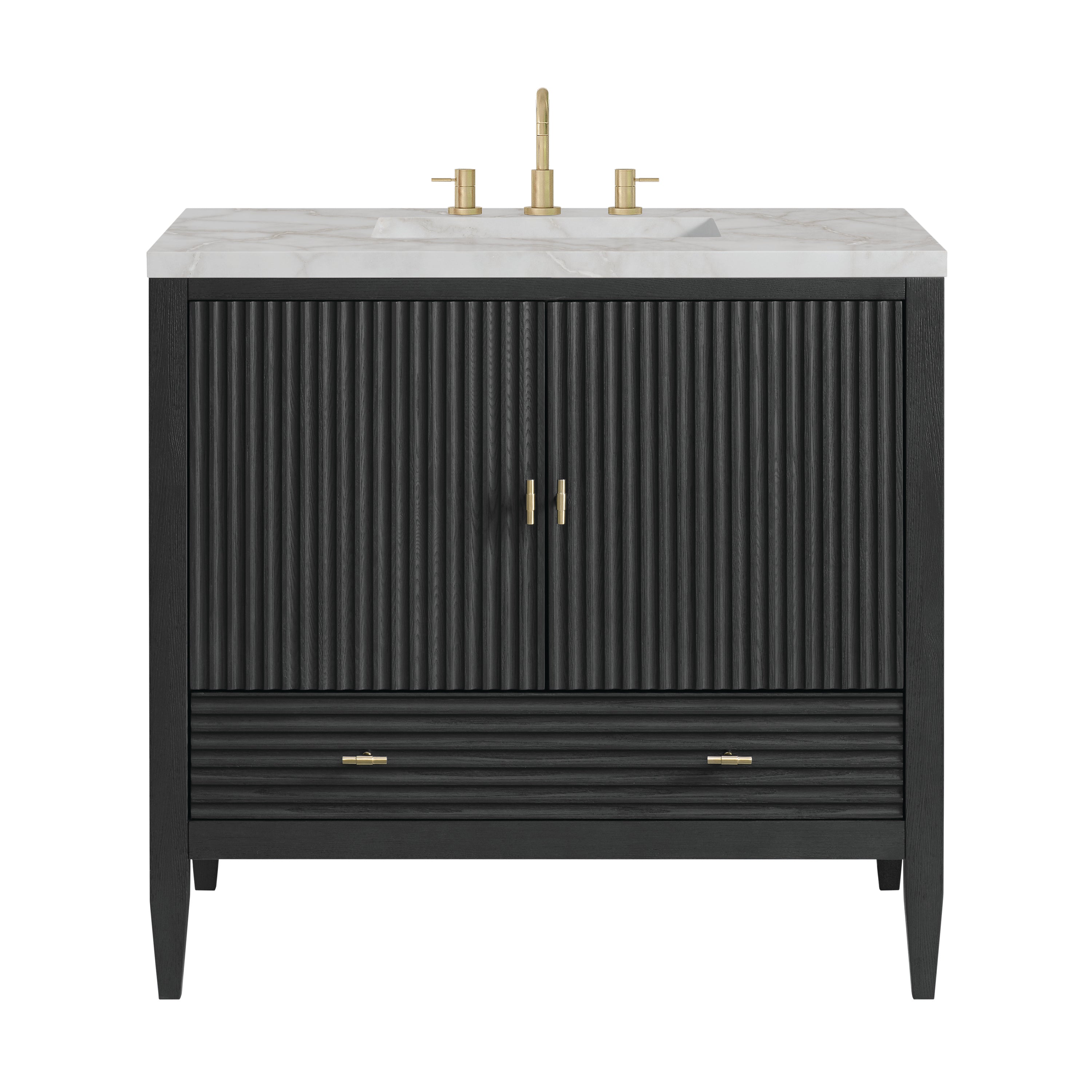 James Martin Vanities Myrrin 36" Vanity - Carbon Oak