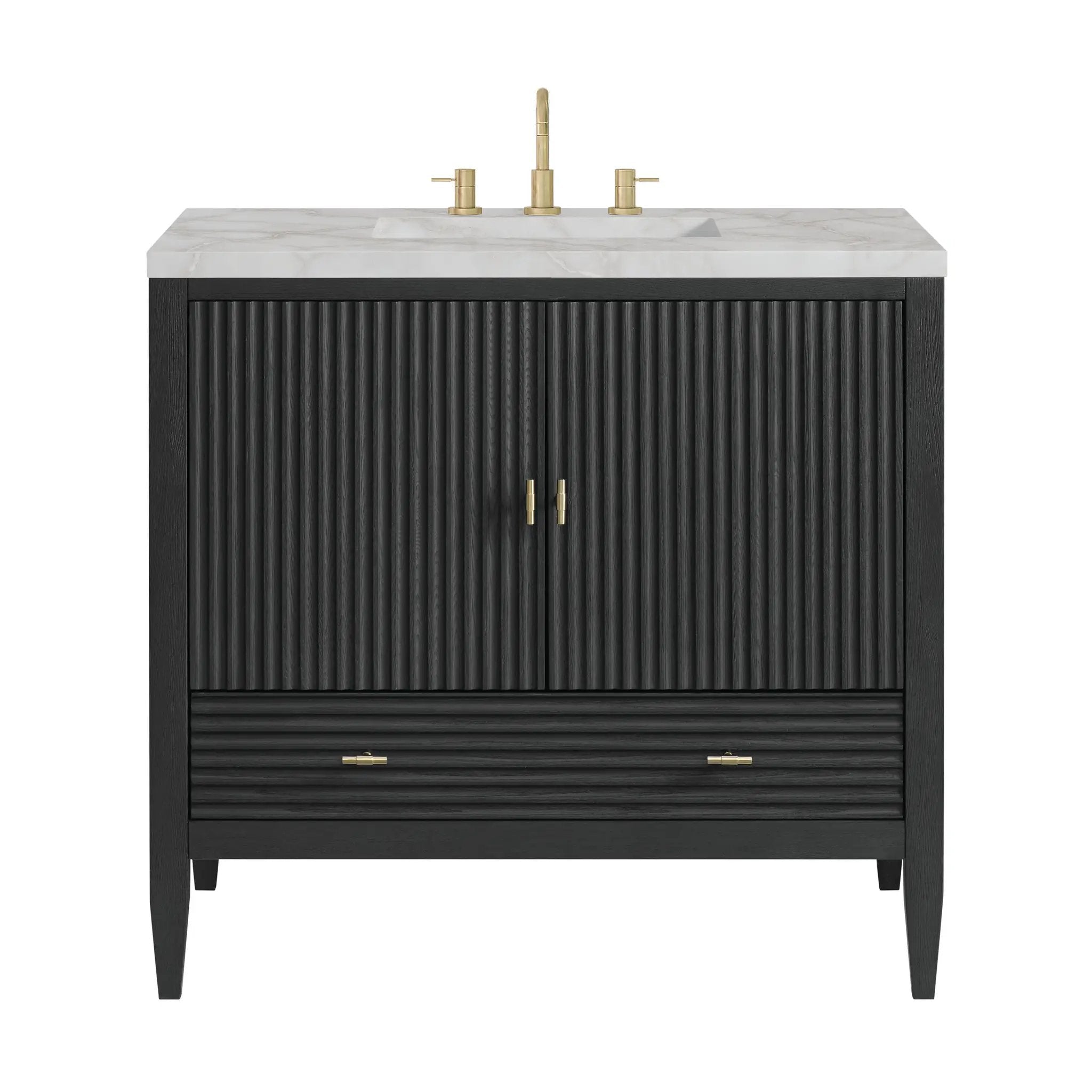 James Martin Myrrin 36" Vanity Set - Carbon Oak by James Martin Vanities
