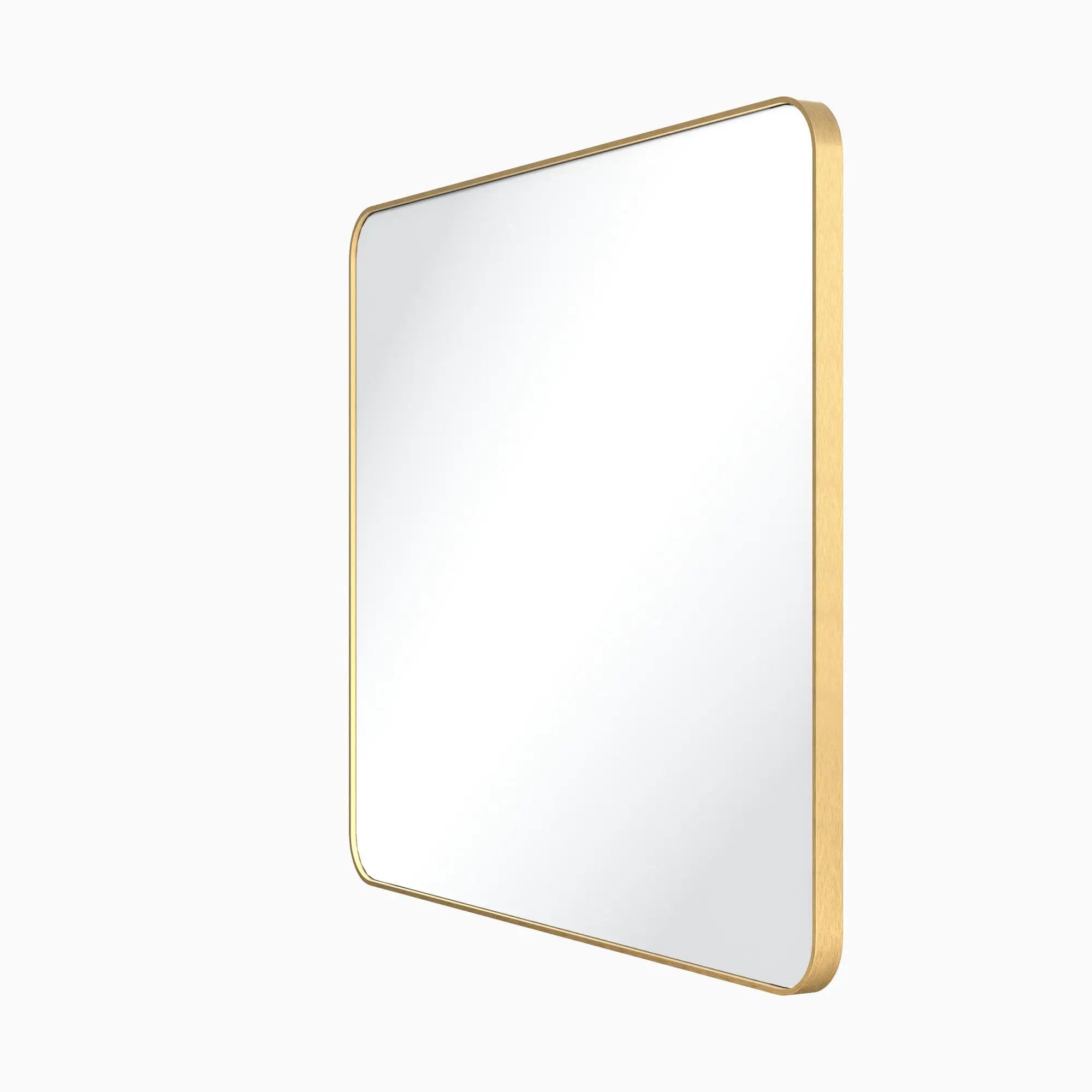 Jeffrey Alexander 33" W x 1" D x 28" H Rounded Rectangle Metal Frame Mirror by Jeffrey Alexander