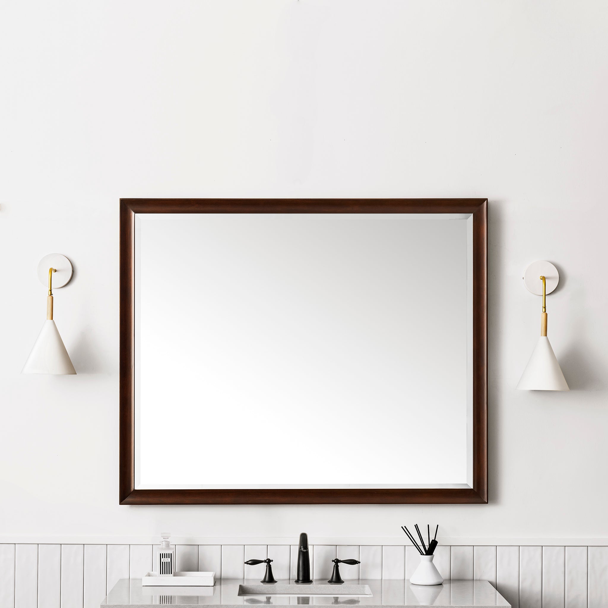burnished mahogany mirror