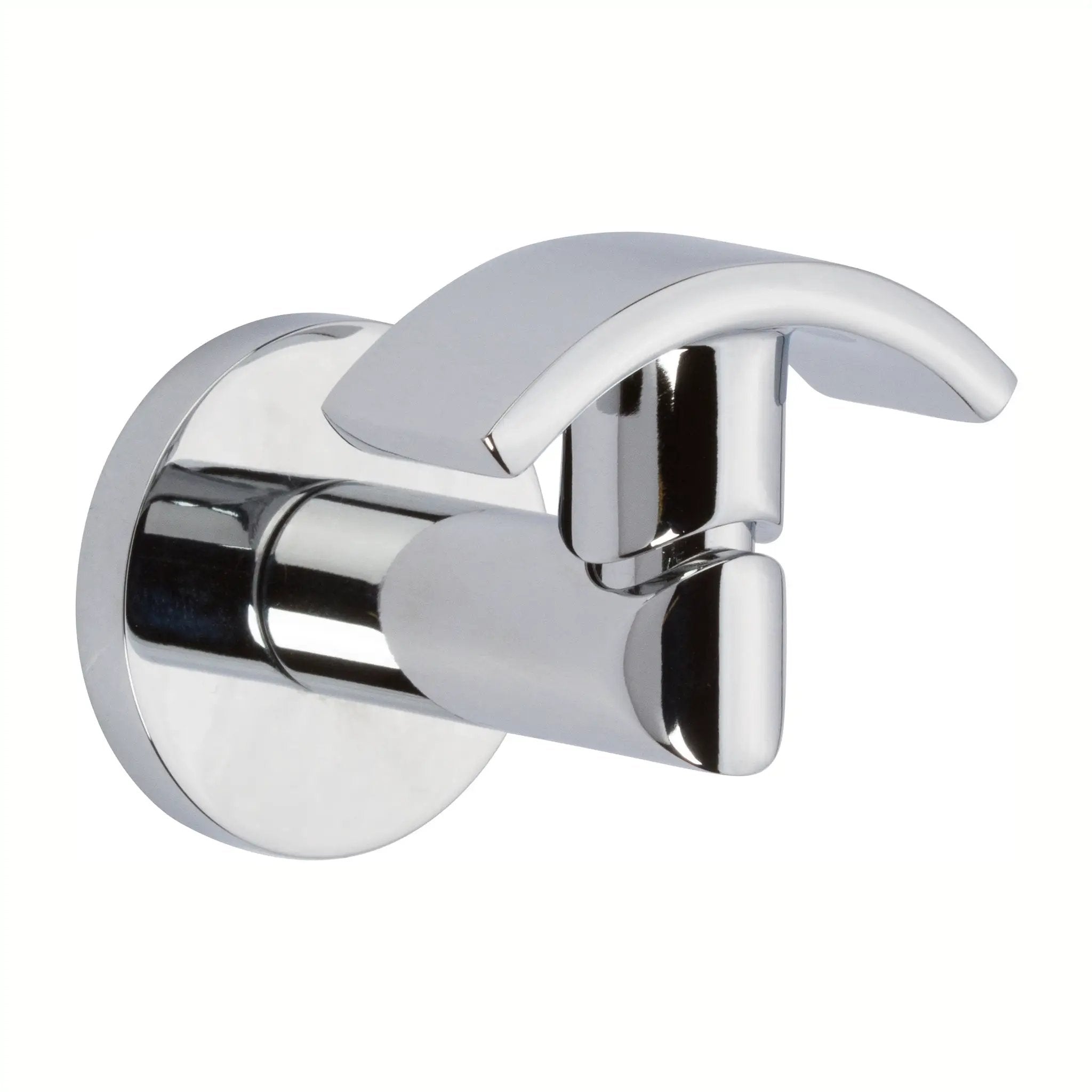 polished chrome robe hook
