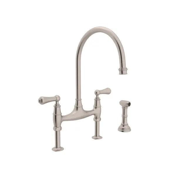 Rohl Georgian Era Bridge Kitchen Faucet with Side Spray by Rohl