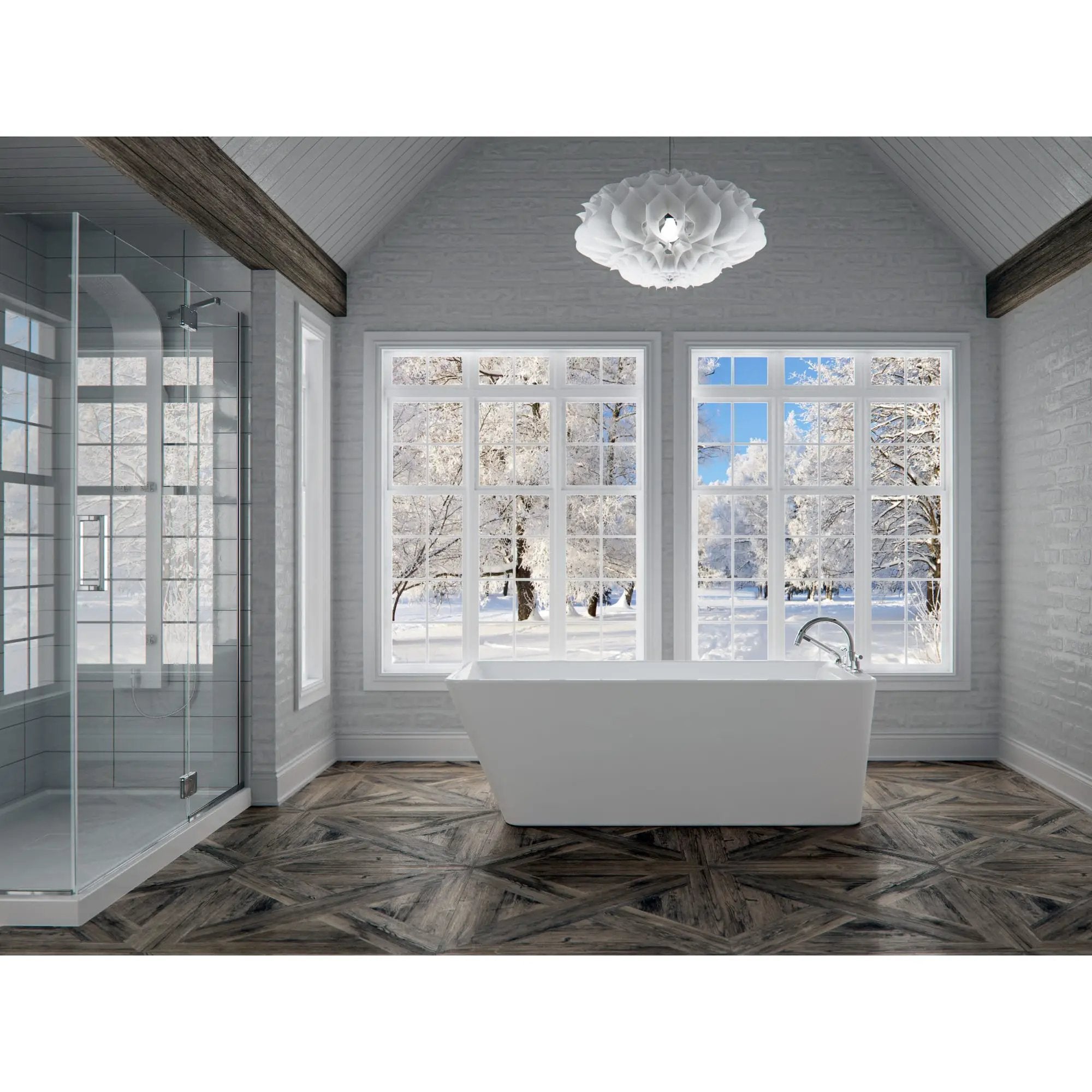 white bathtub