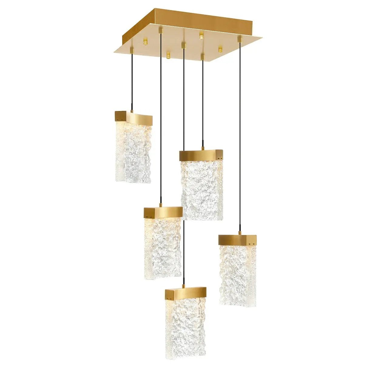 CWI Lighting Lava Integrated LED 12" Mini Pendant with Handcrafted Glass by CWI Lighting