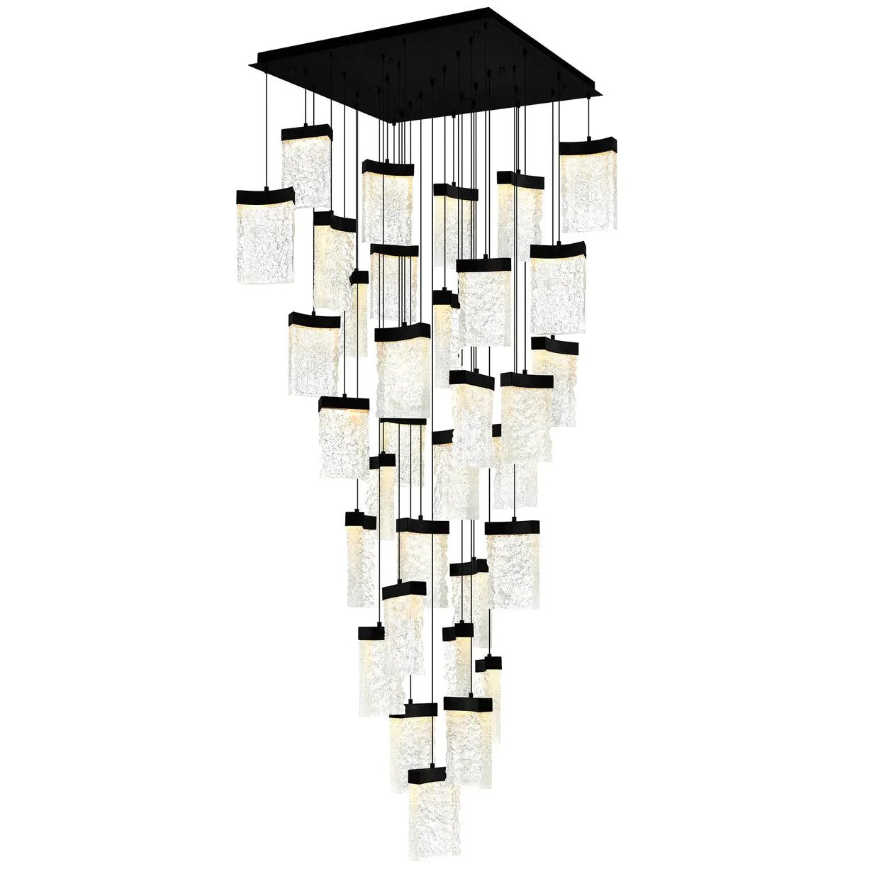 black chandelier