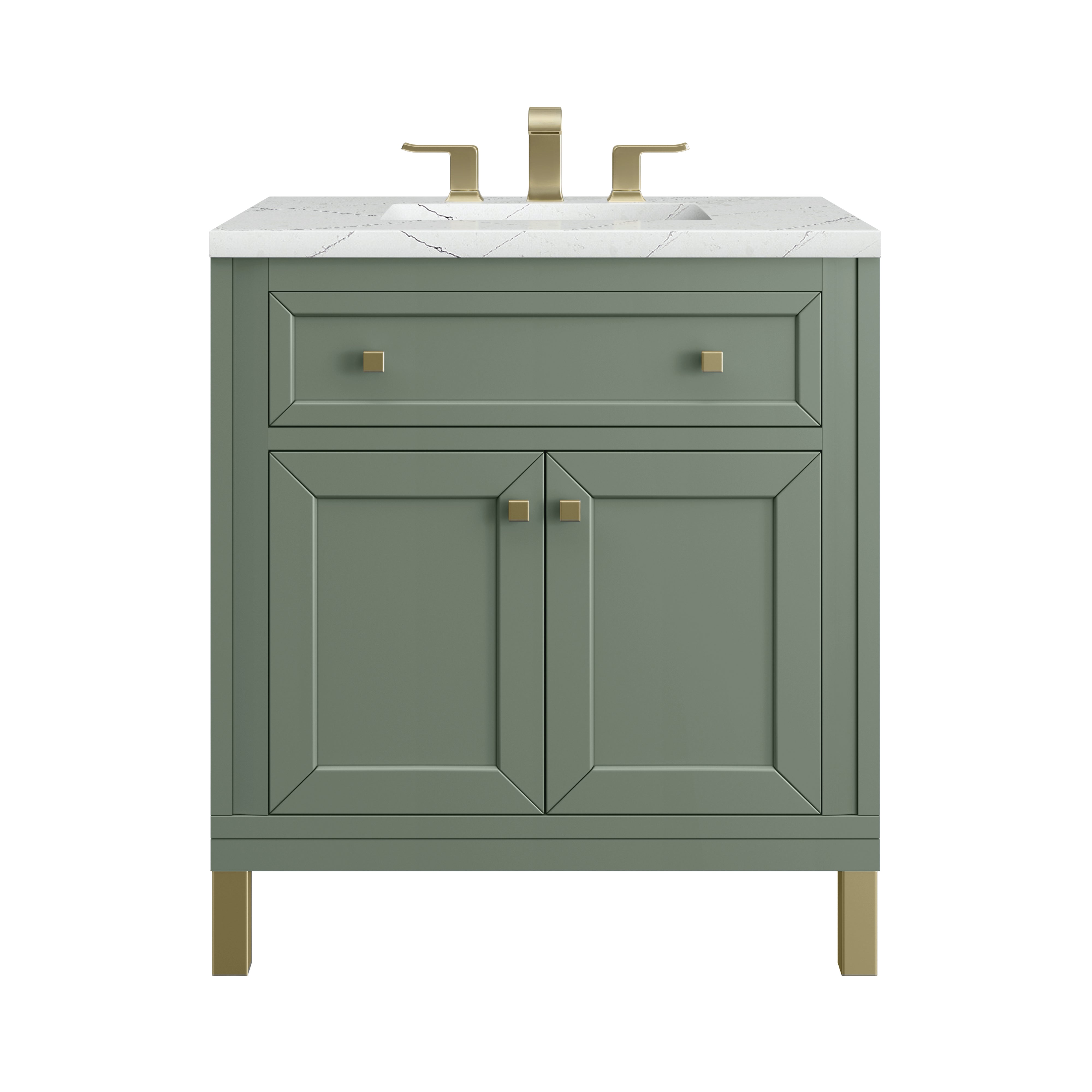James Martin Vanities Chicago 30" Single Vanity - Smokey Celadon