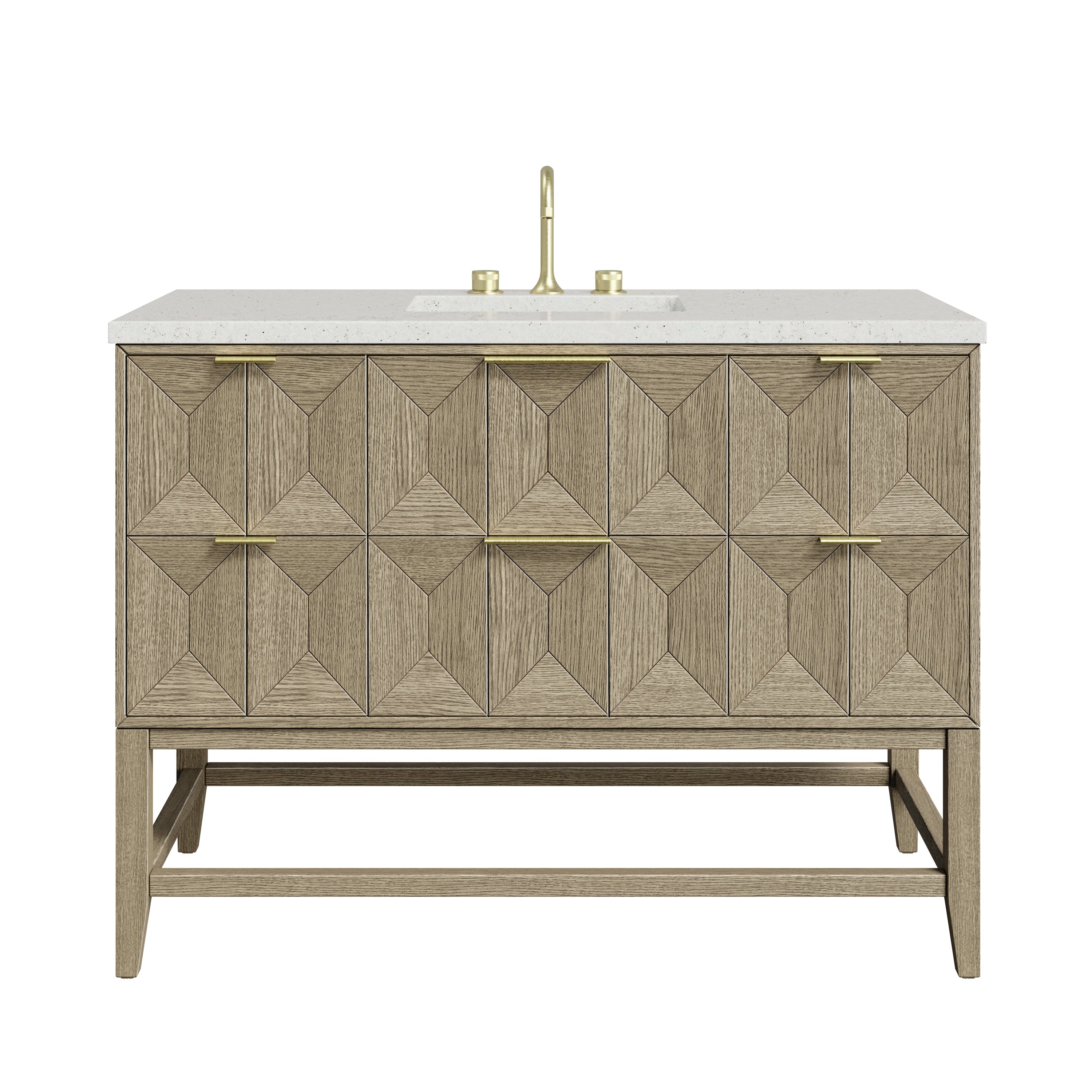 James Martin Vanities Emmeline 48" Single Vanity - Pebble Oak