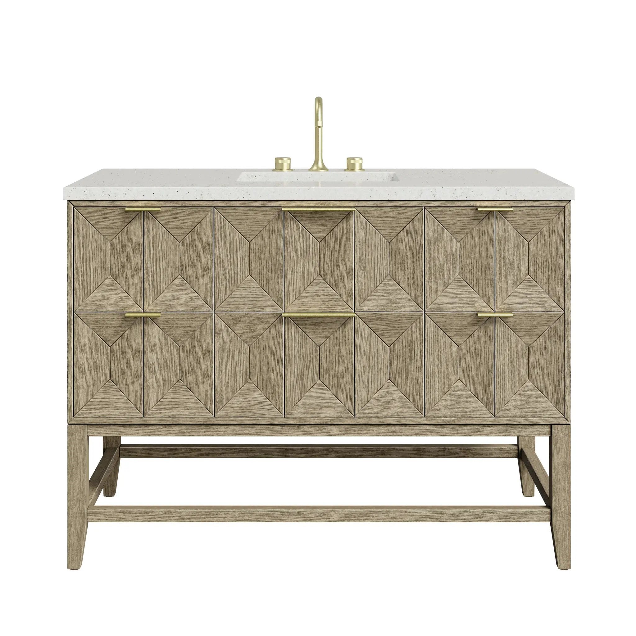 James Martin Emmeline 48" Single Vanity Set - Pebble Oak by James Martin Vanities