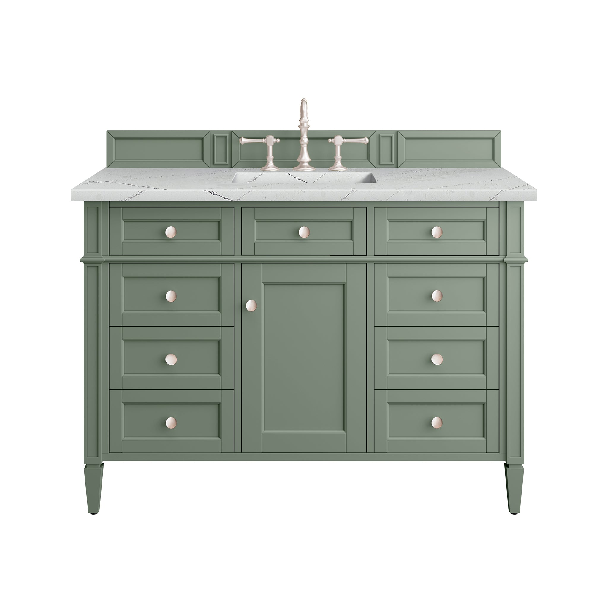 James Martin Vanities Brittany 48" Single Vanity - Smokey Celadon