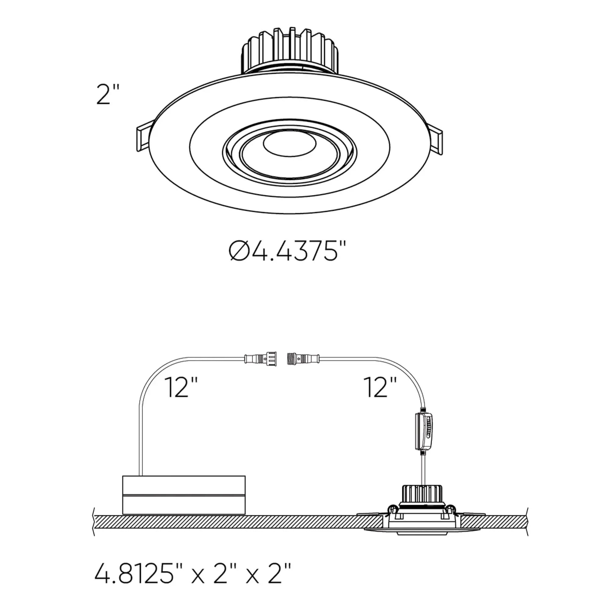 white recessed