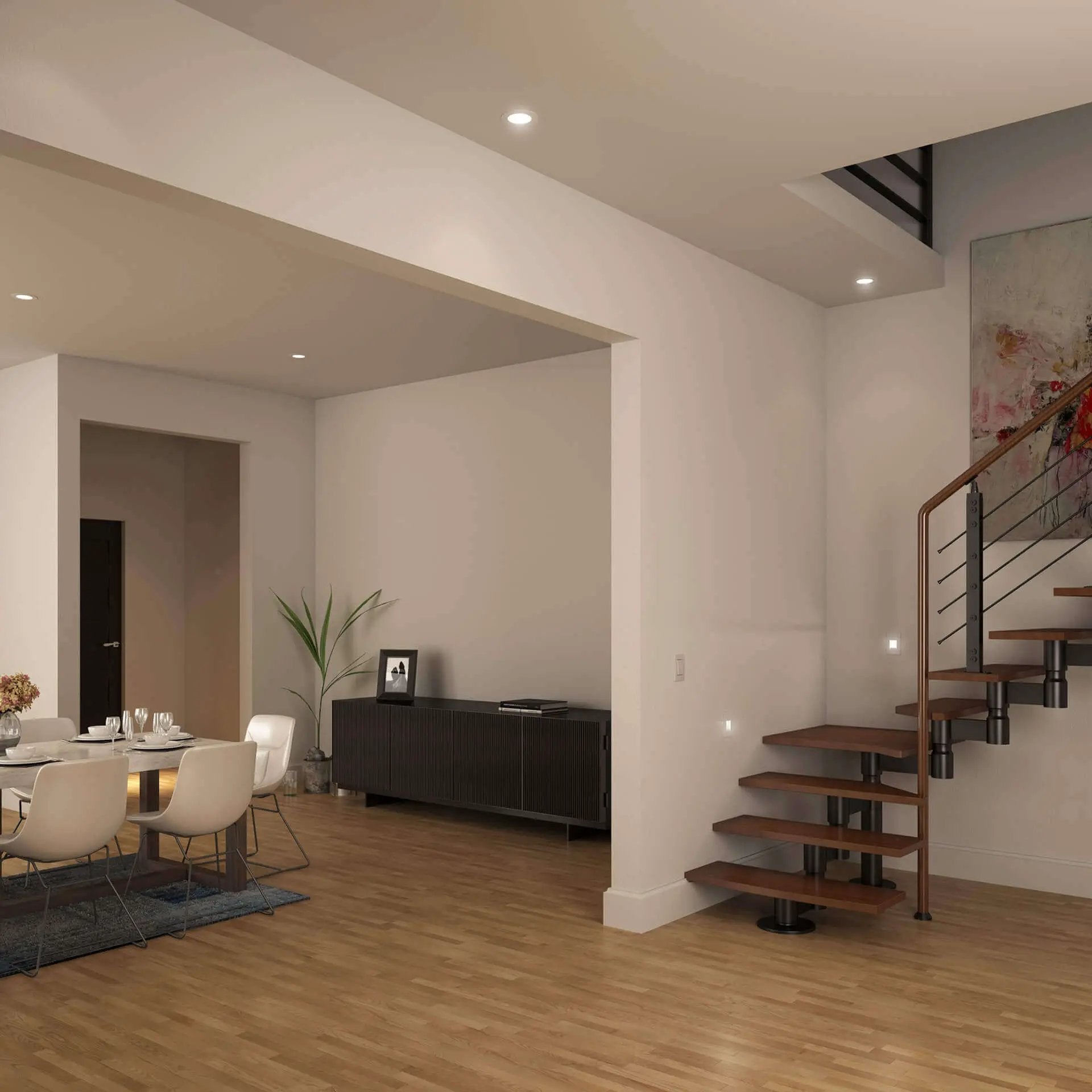 black recessed