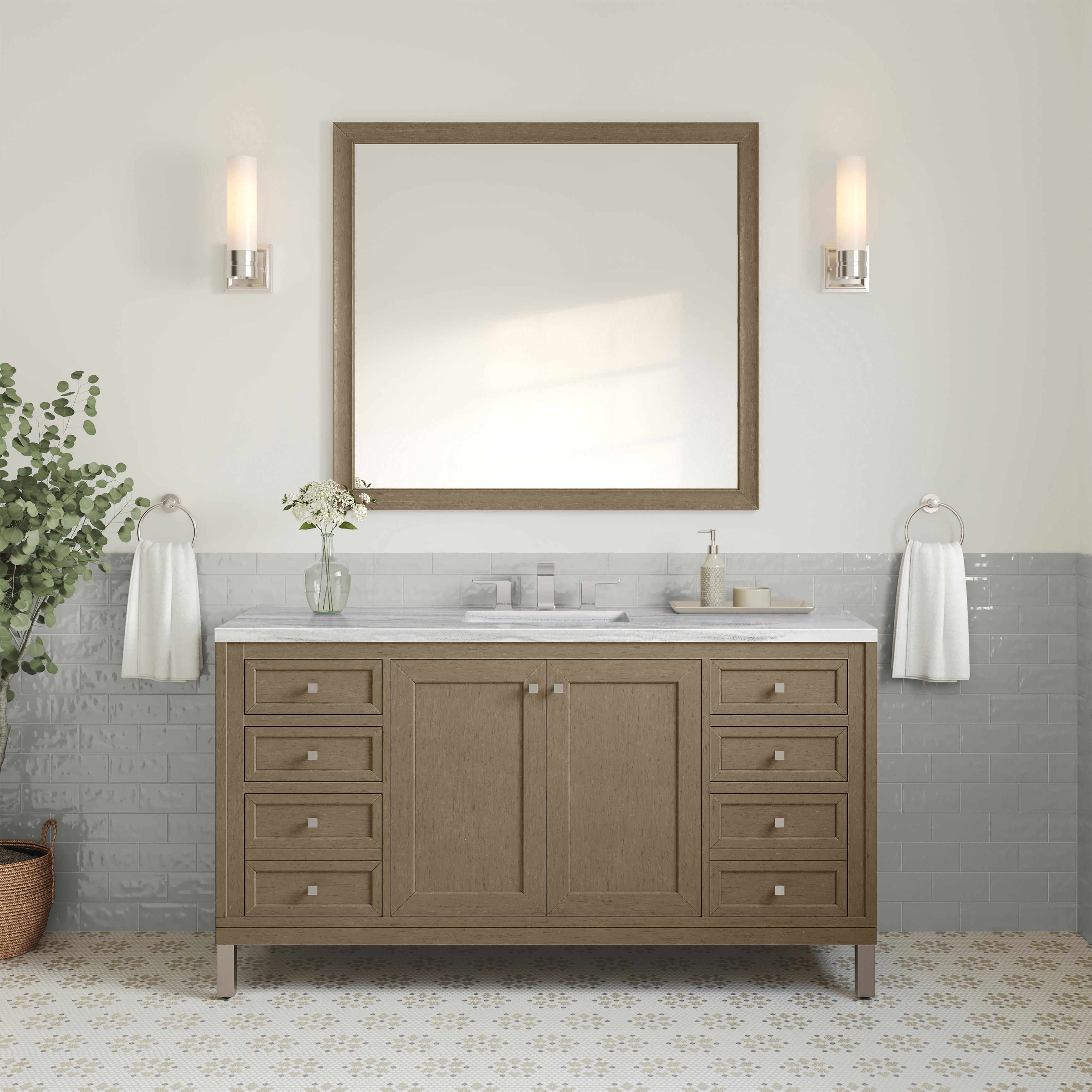 arctic fall solid surface top vanity