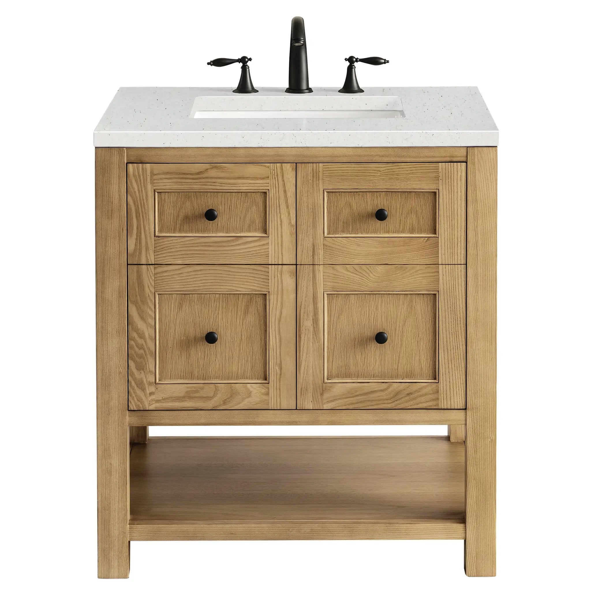 James Martin Breckenridge 30" Single Vanity Set - Light Natural Oak by James Martin Vanities