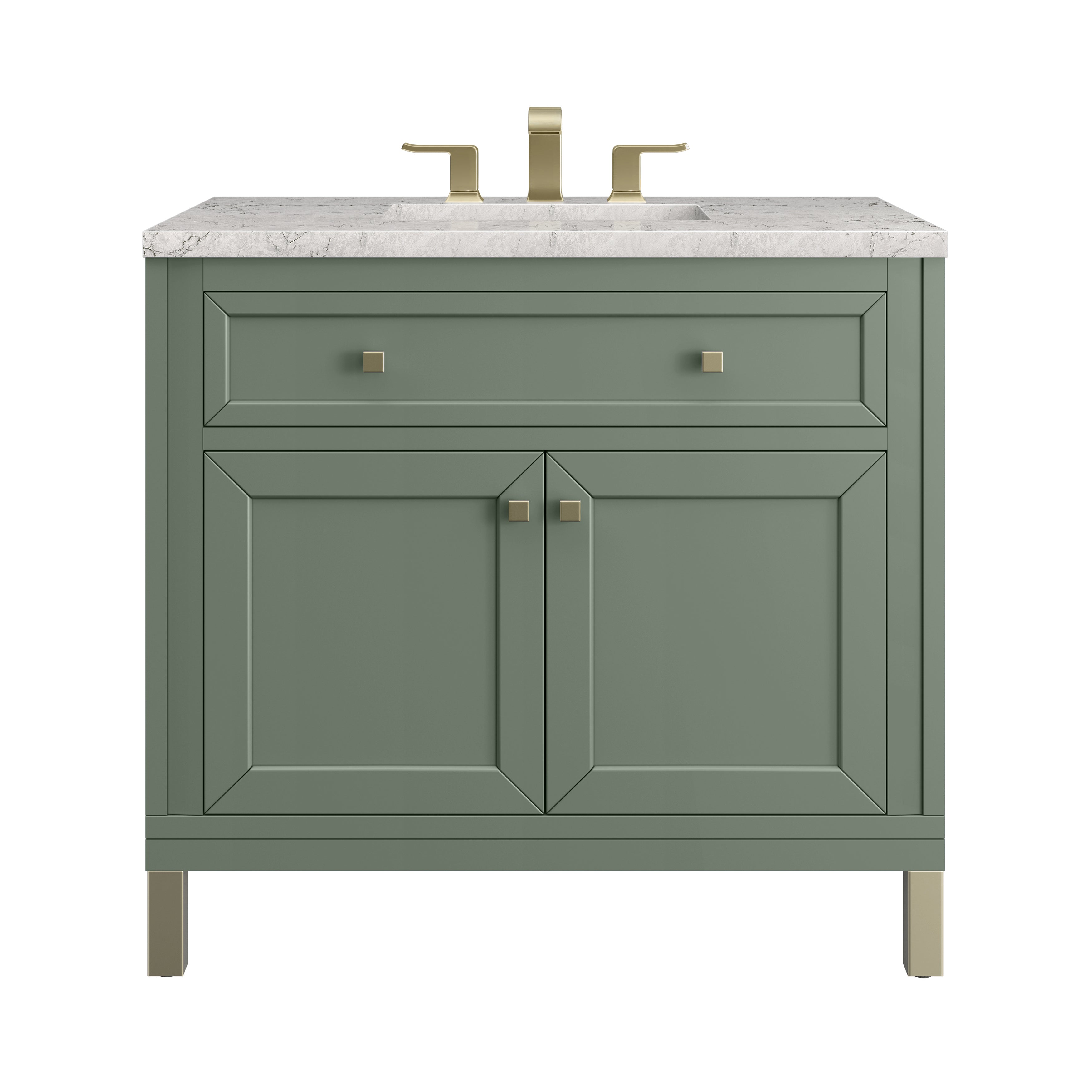 James Martin Vanities Chicago 36" Single Vanity - Smokey Celadon