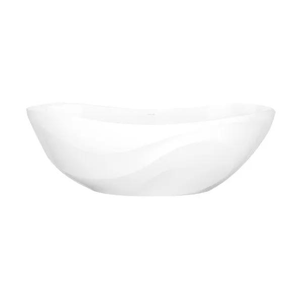 Victoria + Albert Seros 70" x 30" Freestanding Soaking Bathtub With Curved Rim - No Overflow by Victoria and Albert
