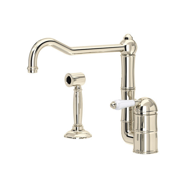 Rohl Acqui Extended Spout Kitchen Faucet with Side Spray