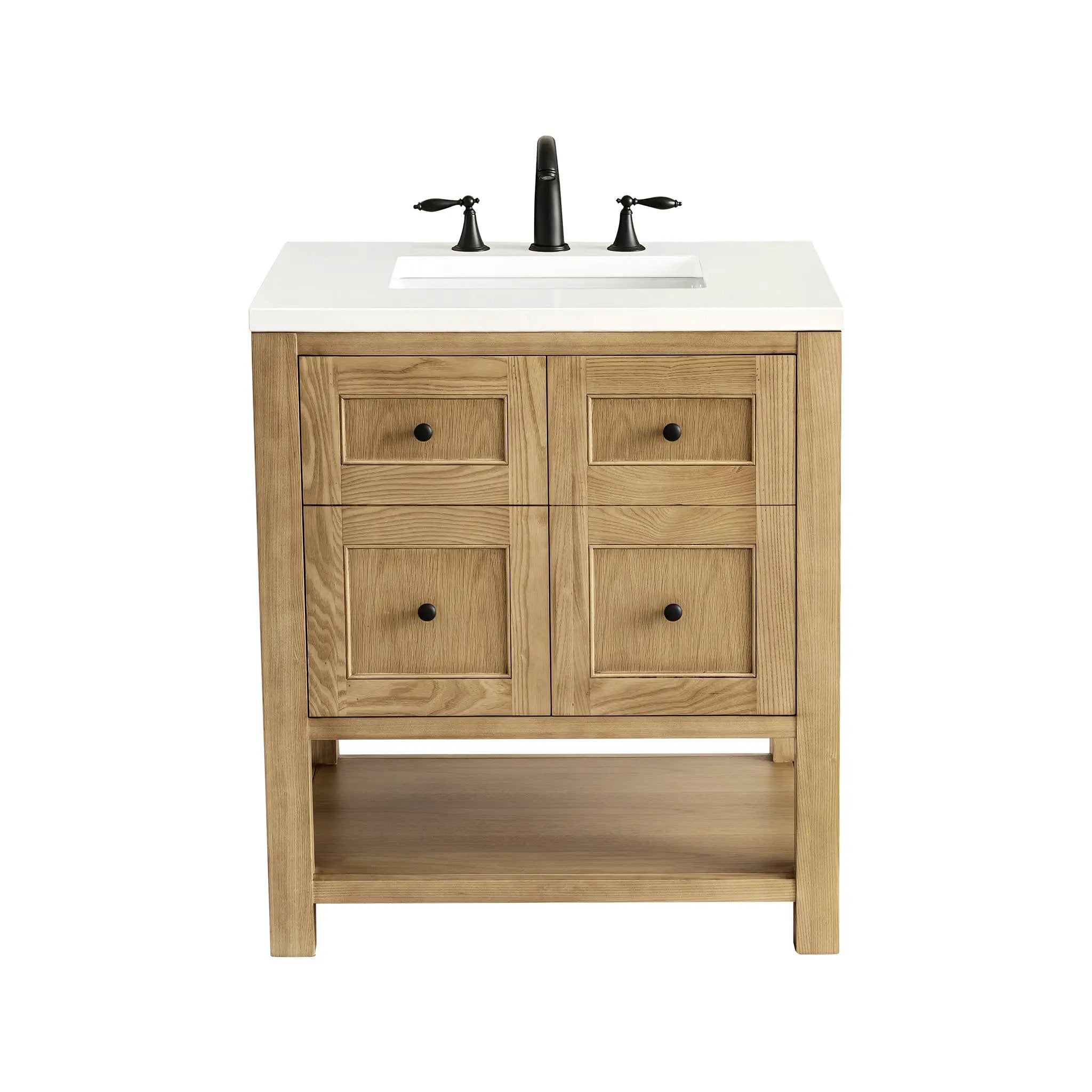 James Martin Breckenridge 30" Single Vanity Set - Light Natural Oak by James Martin Vanities