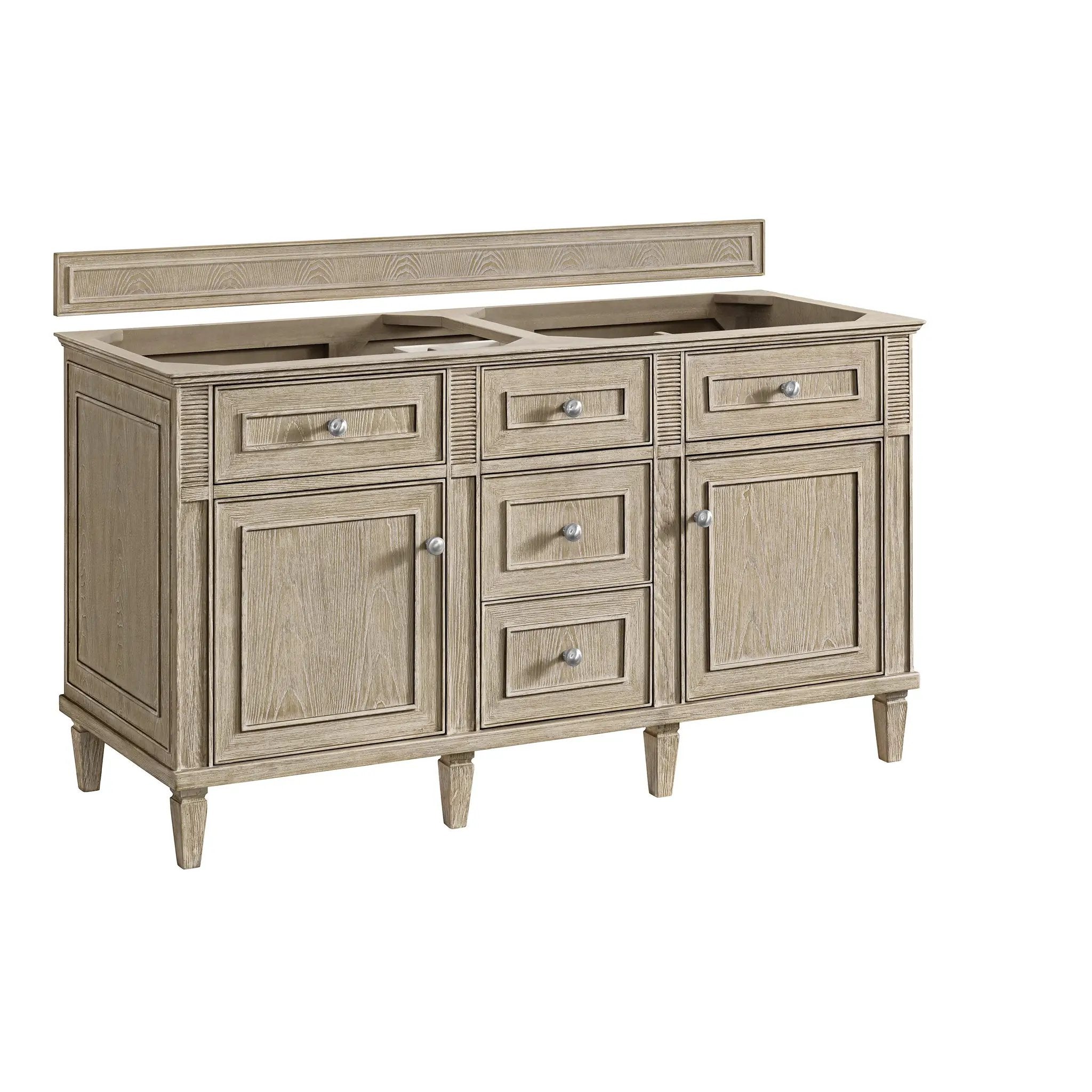 whitewashed oak vanity