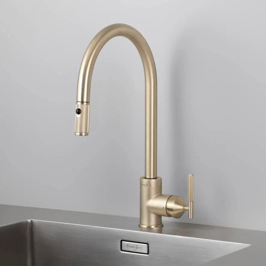 brass kitchen faucet
