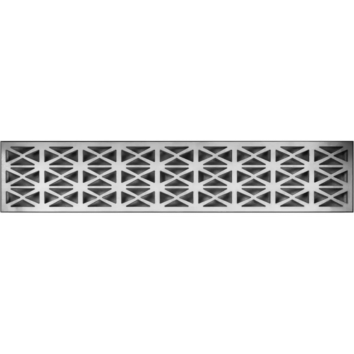 satin stainless steel grate